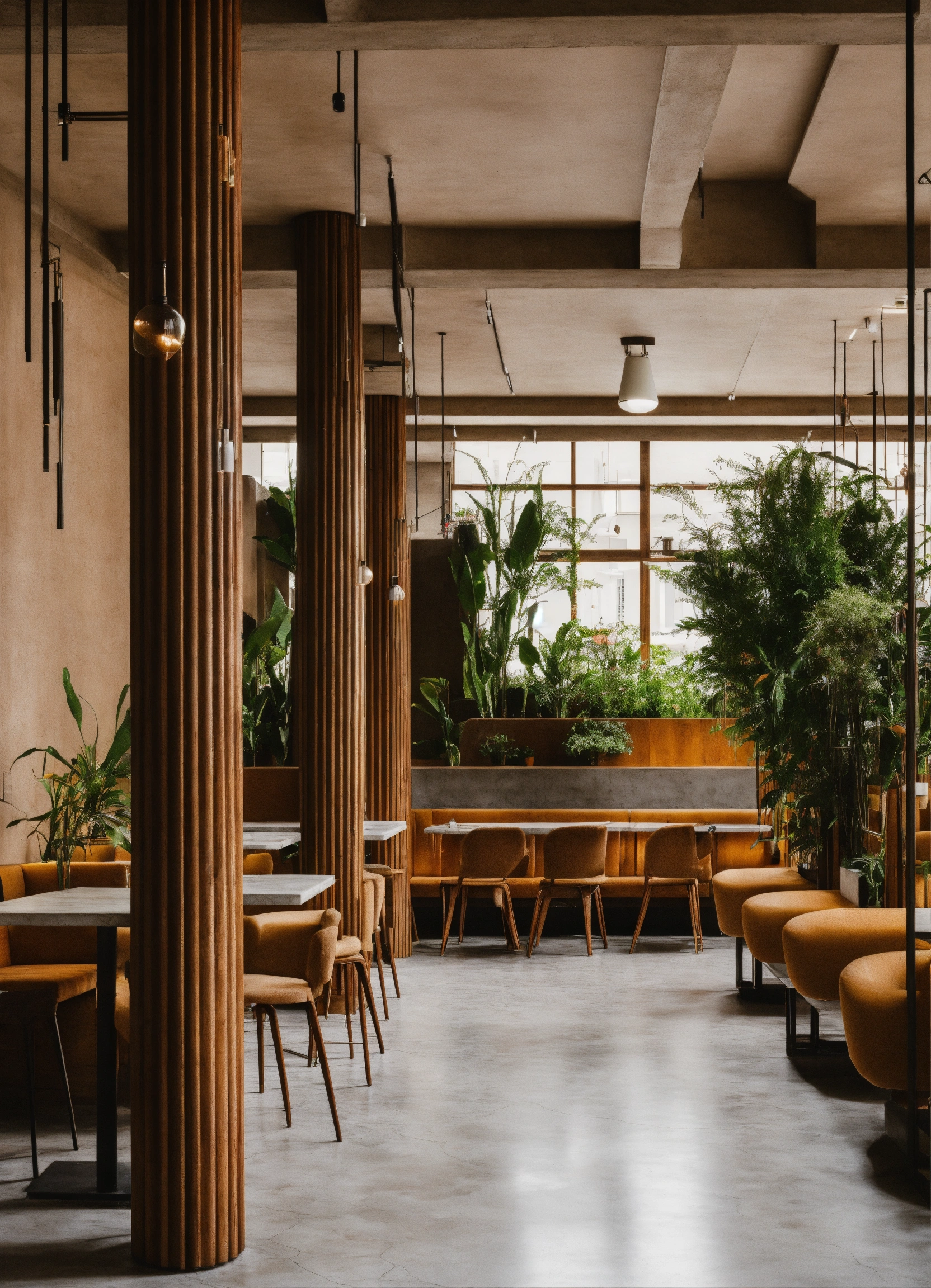 Lexica - Restaurant market, art nouveau, bauhaus, minimalism, interior ...