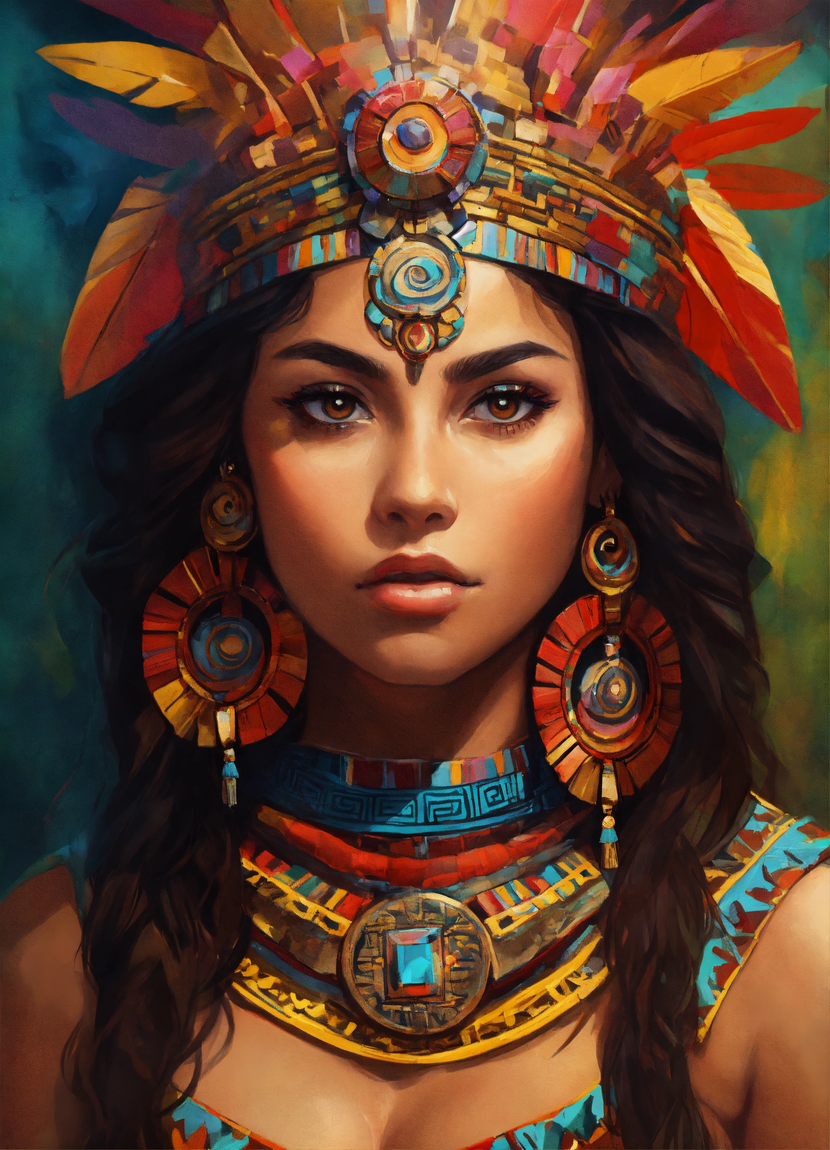 Lexica - Aztec princess, portrait, high detail, ultra-high resolution ...