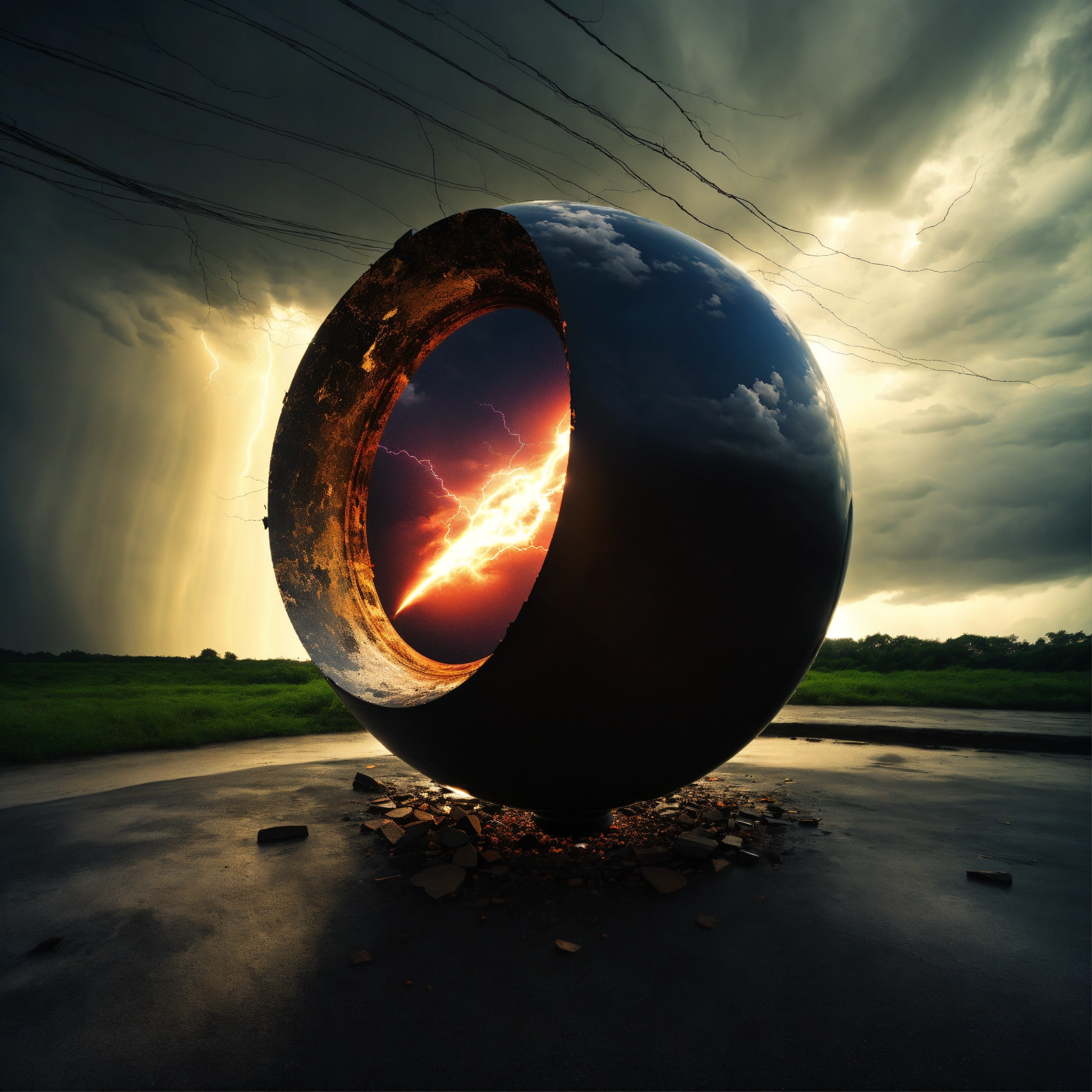 Lexica - Photo fish eye 3d Digital art Black strange object odd shape ...