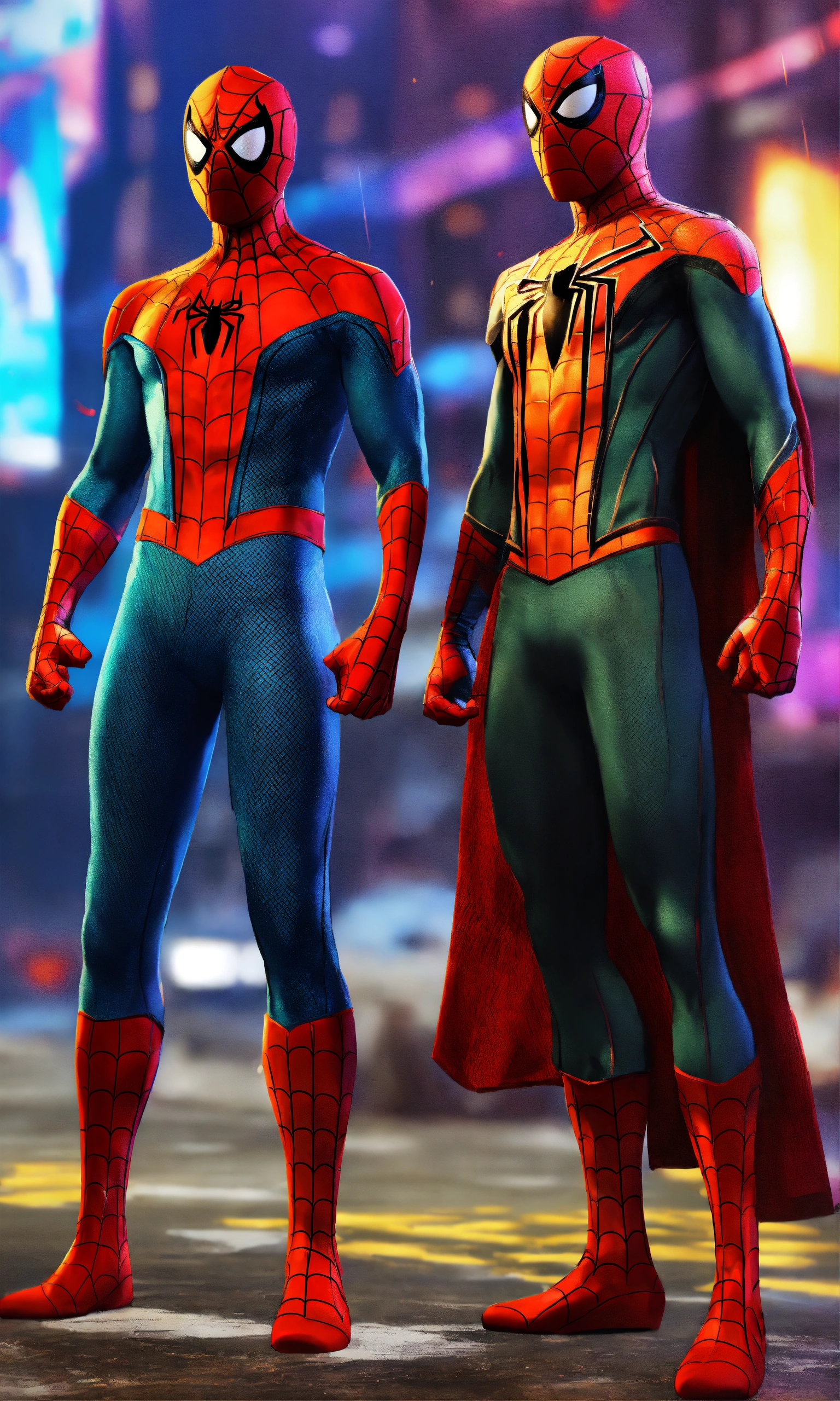 Lexica - Old Spiderman outfits and new Spiderman outfits full-body ...