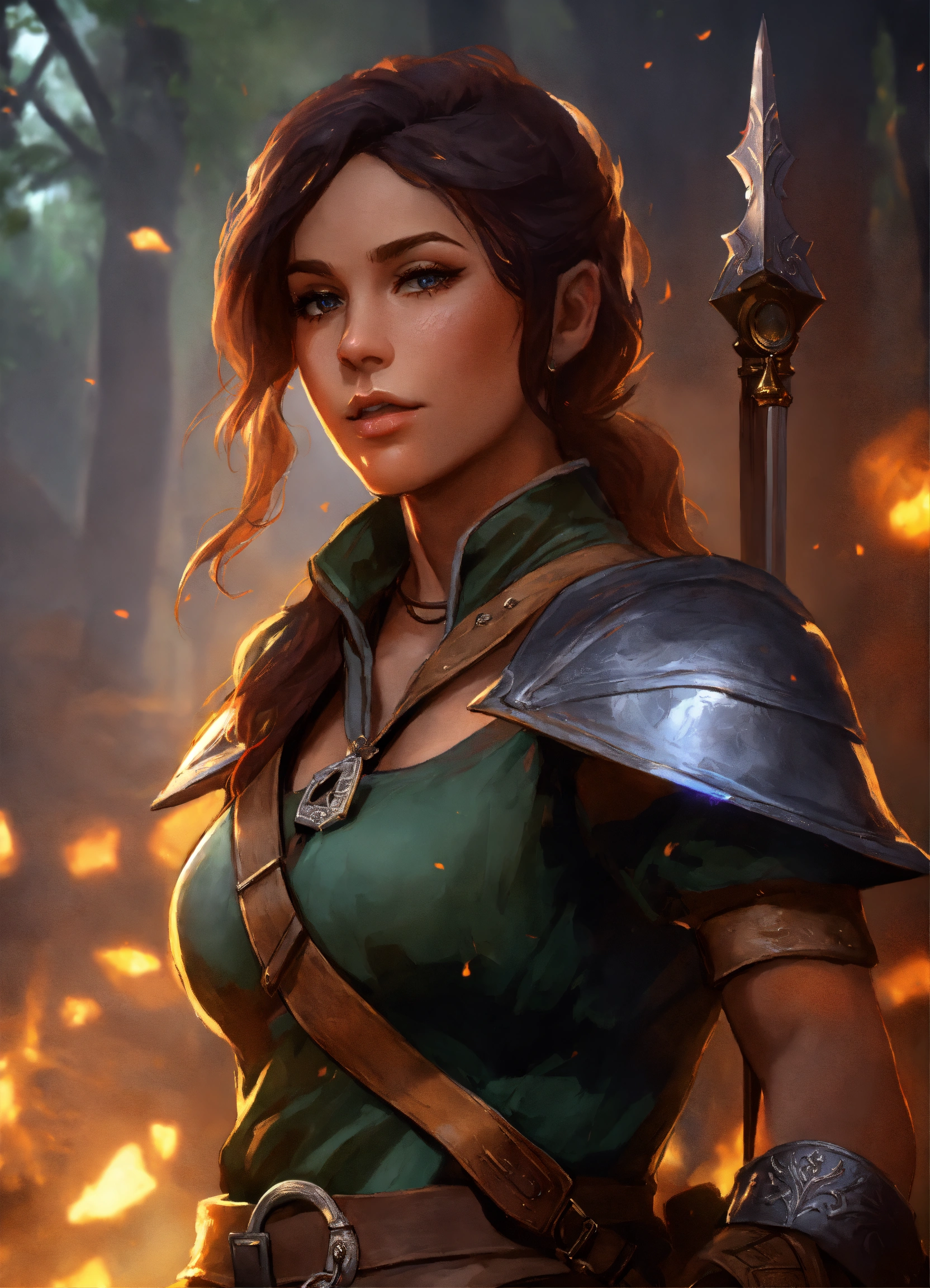 Lexica - D&D, fantasy, cinematic. Ranger female