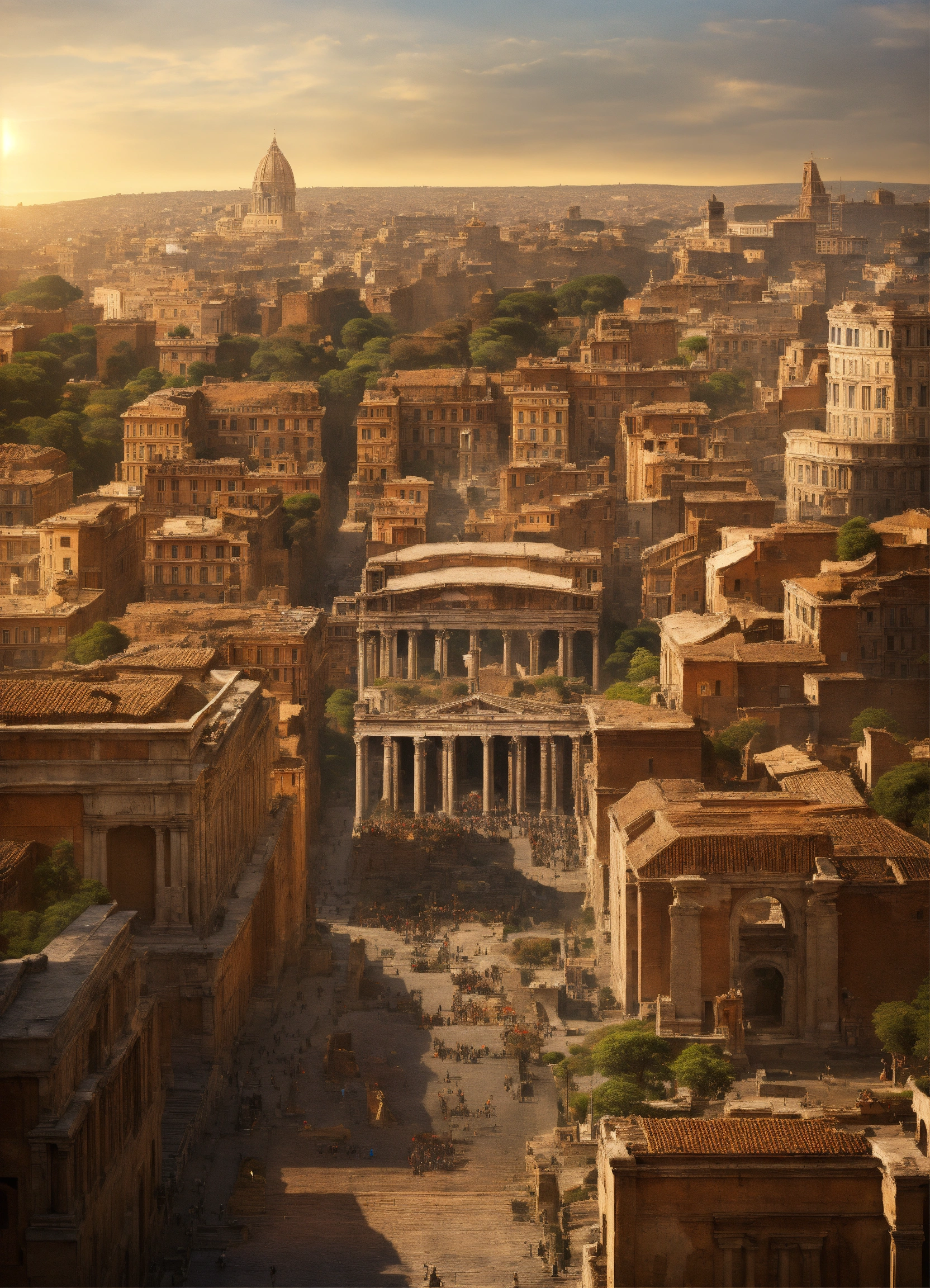 Lexica - New York City as Ancient Rome modern technologically advanced ...