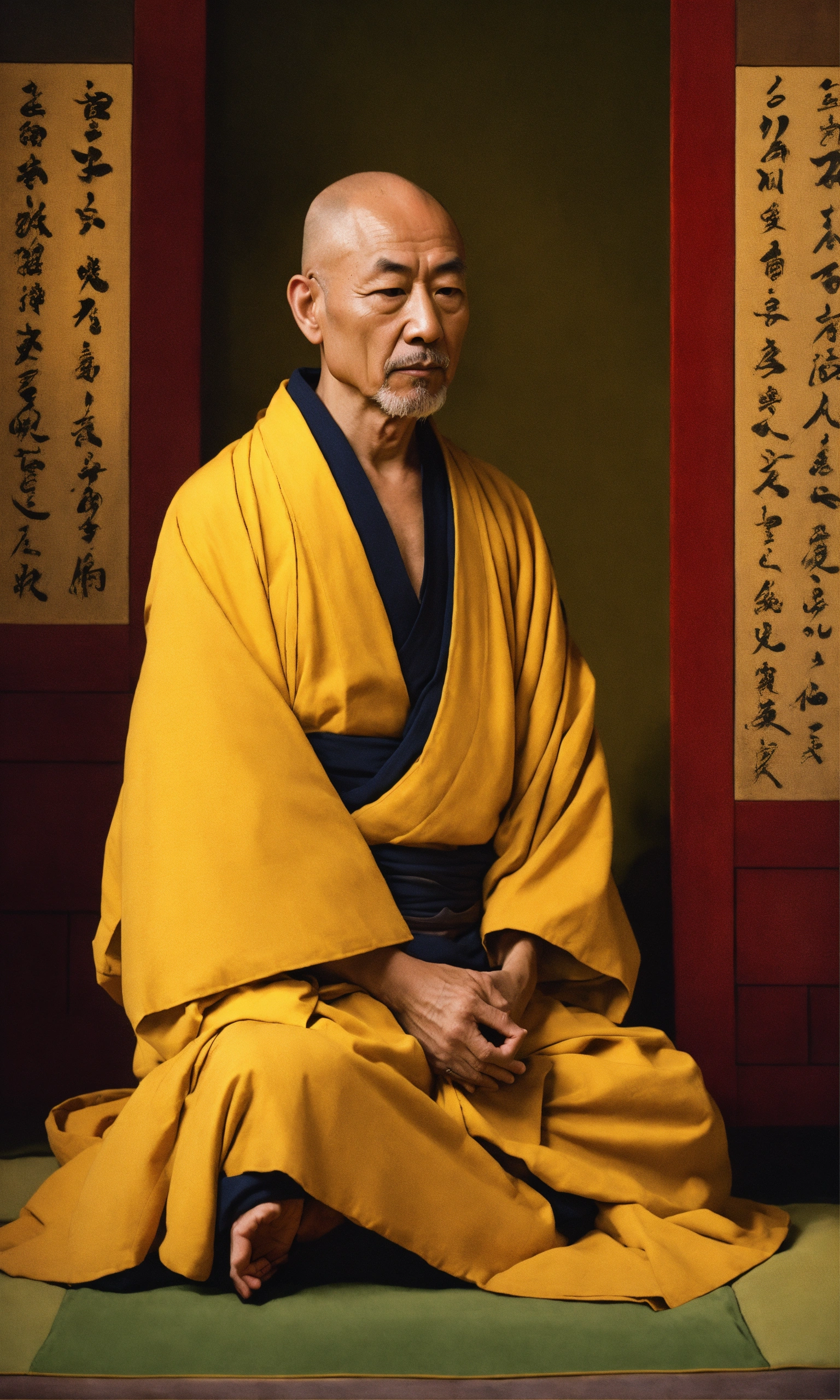 Lexica - Portrait of a zen master