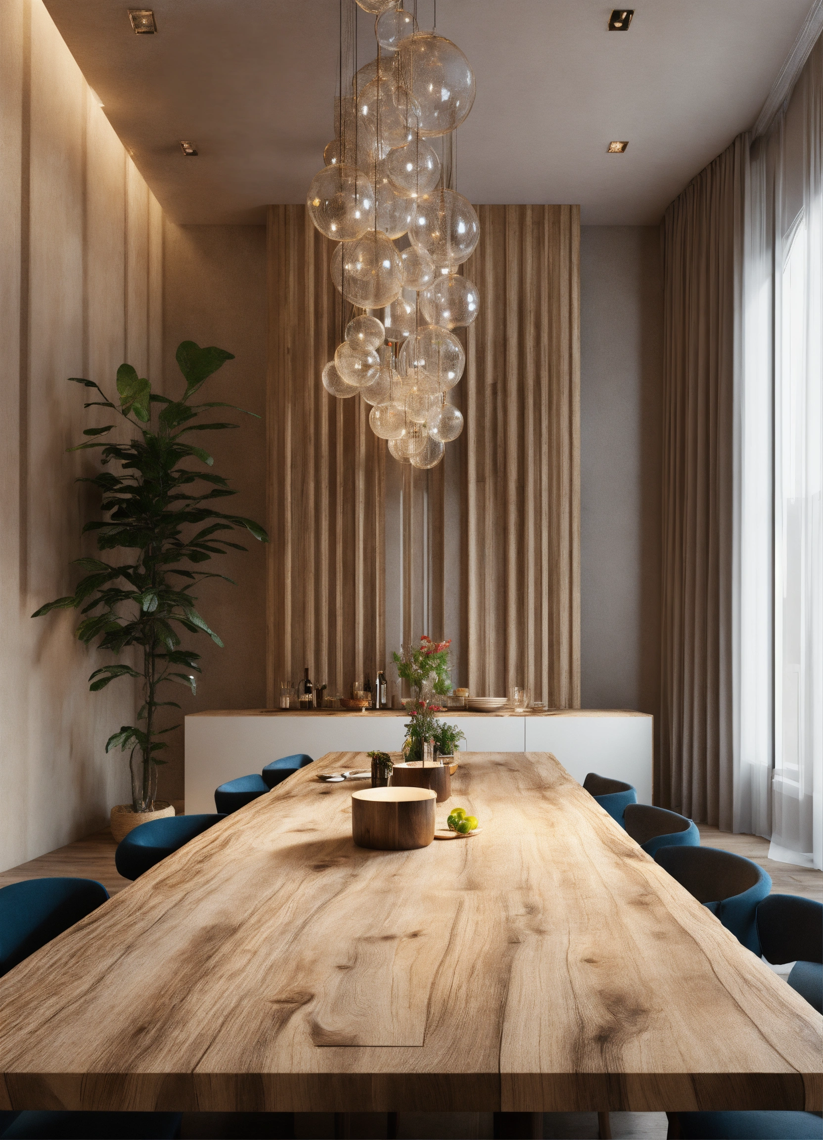 Lexica - Long design tAble for dining 3d art