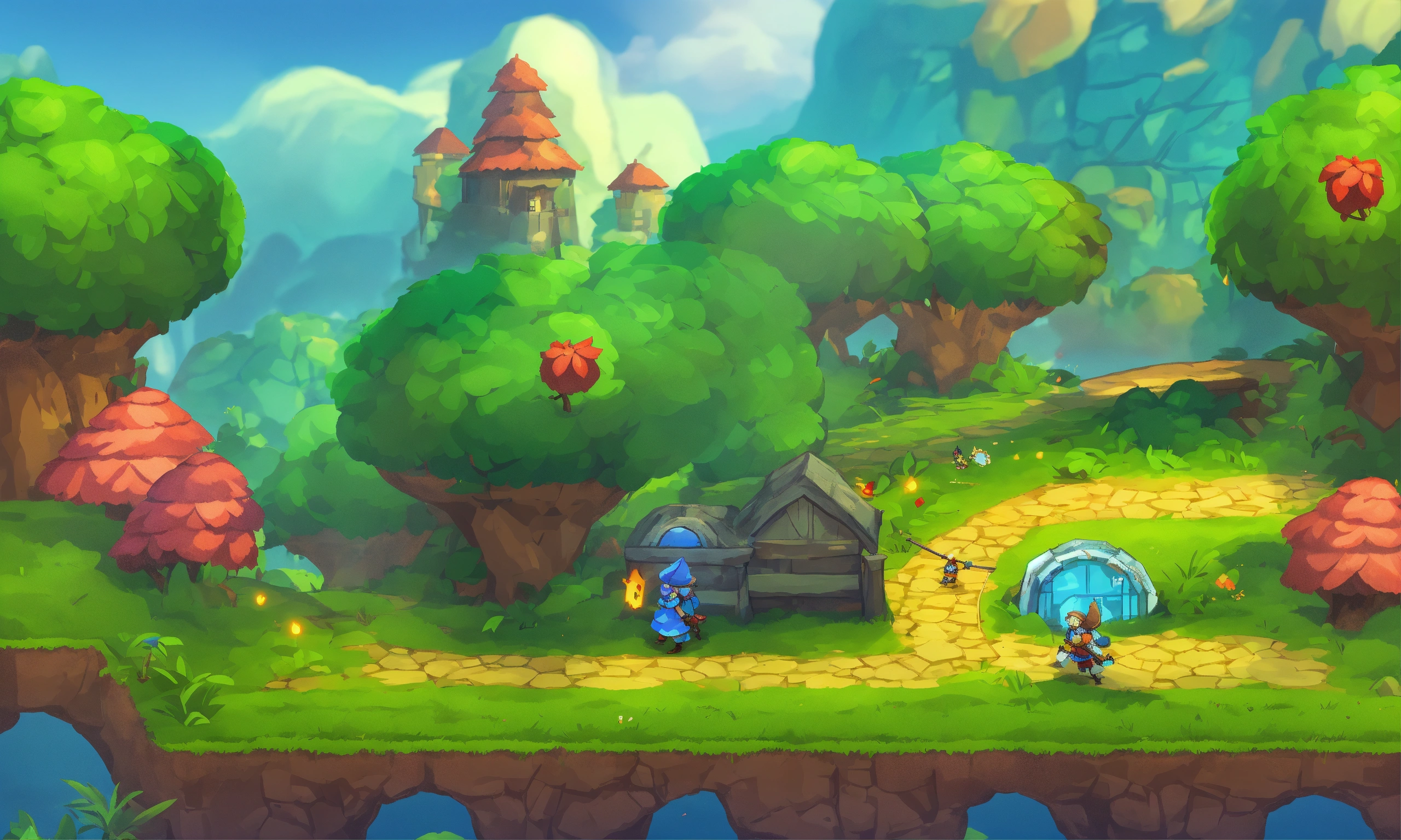 Lexica - 2d game art