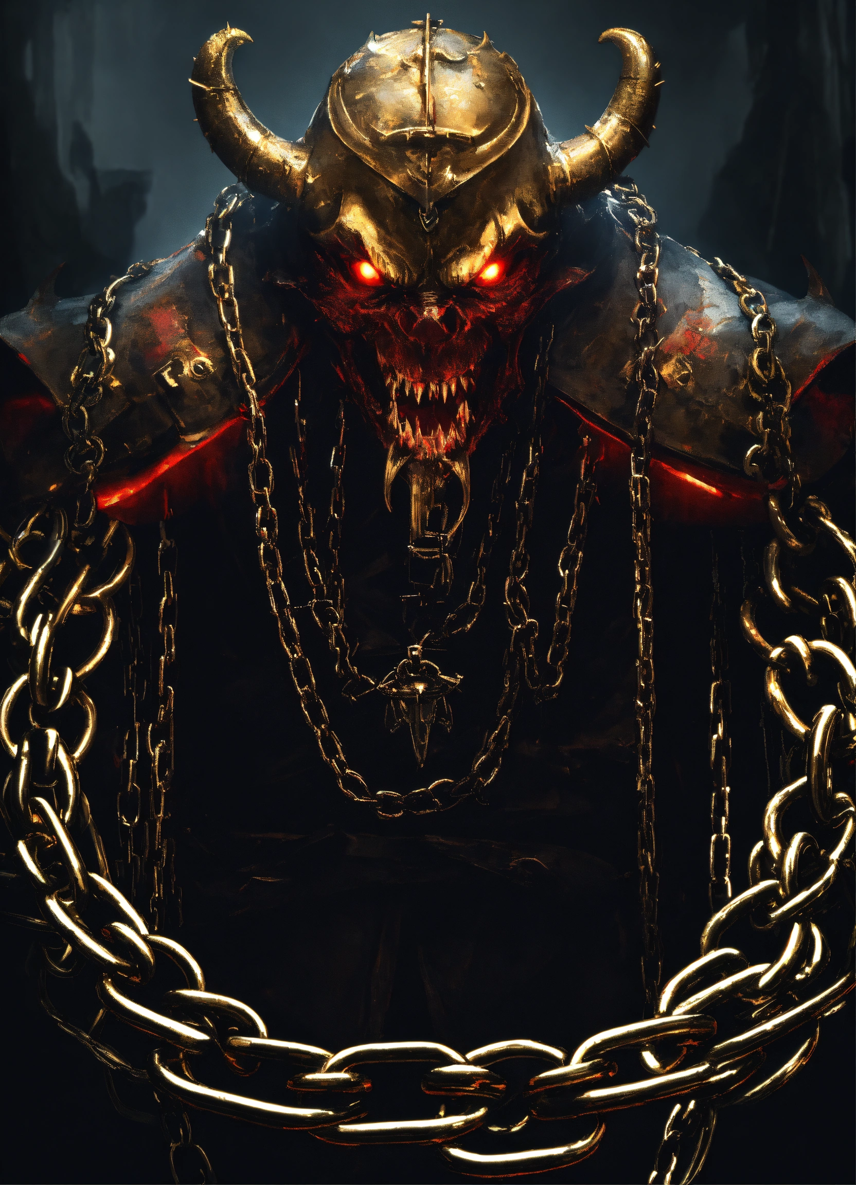 Lexica A chain demon that wears an executioner mask, has several long