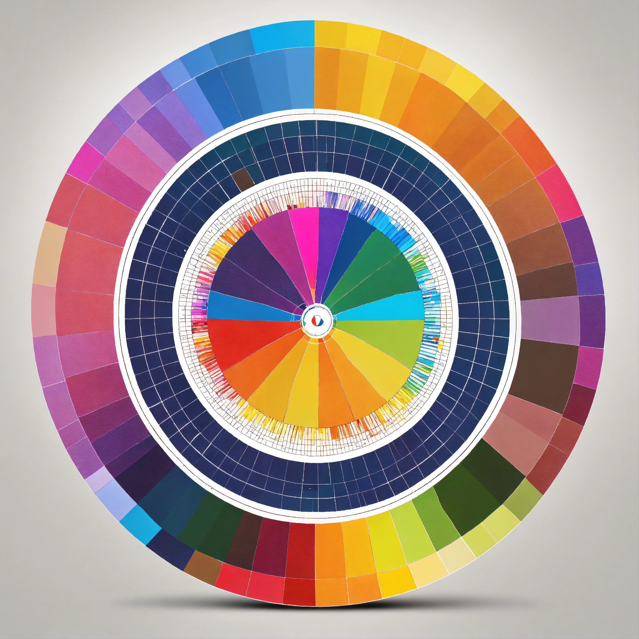 Lexica - One SIMPLE conventional color-wheel in 'white background' in ...