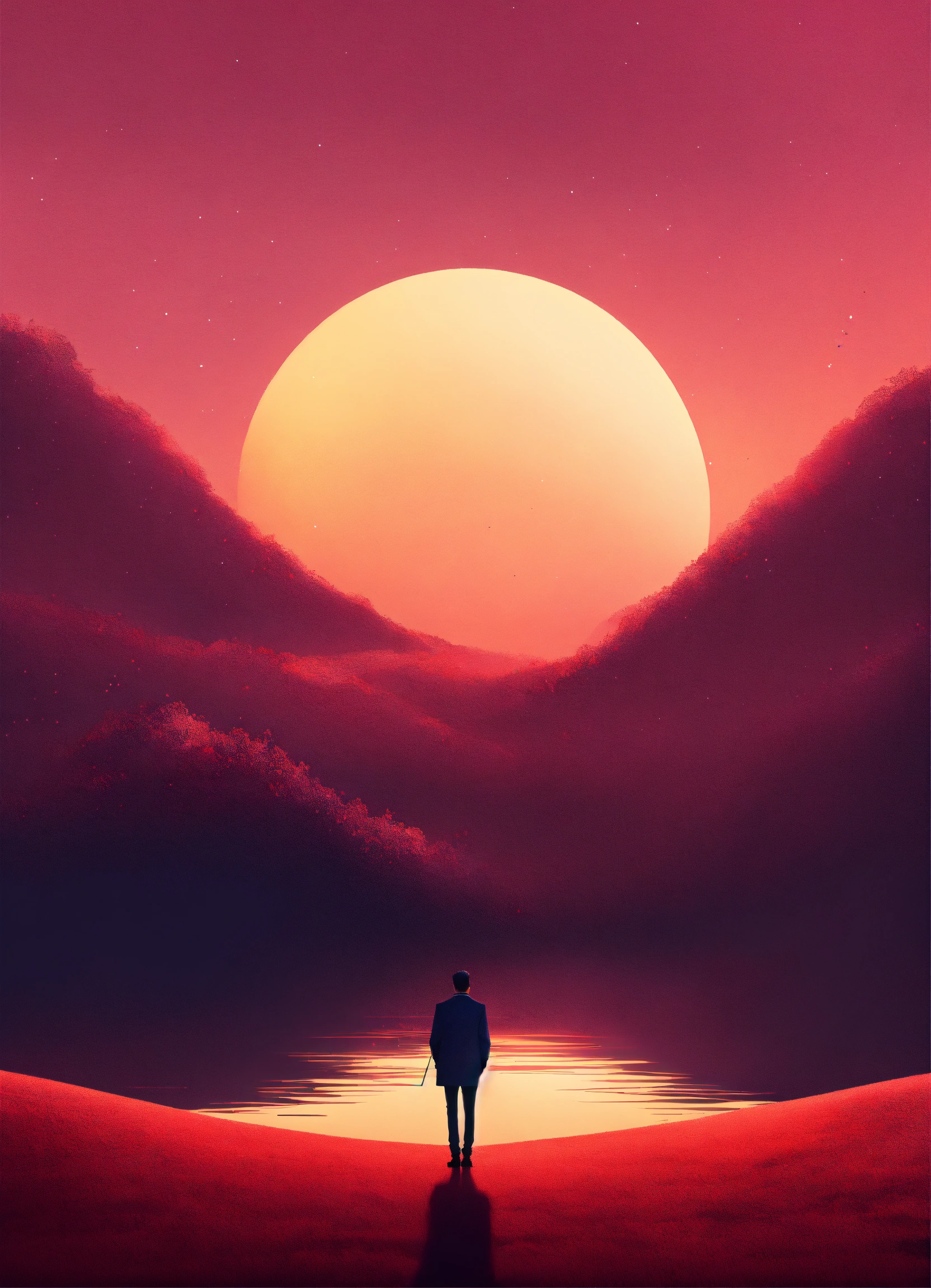 Lexica - Simple minimalist surreal background image wallpaper