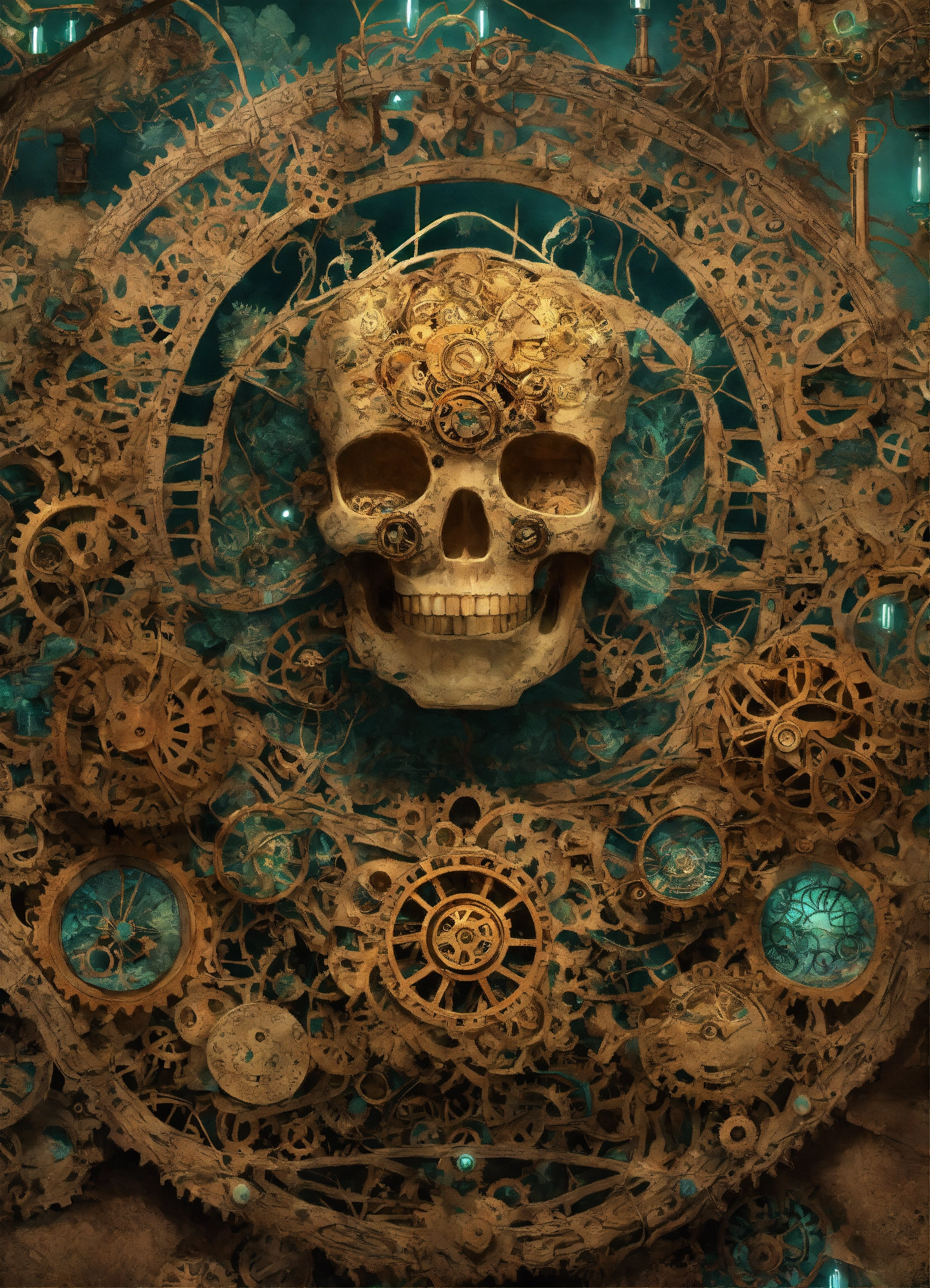 Lexica - Insect features, full body, intricate, mycelial lace ...