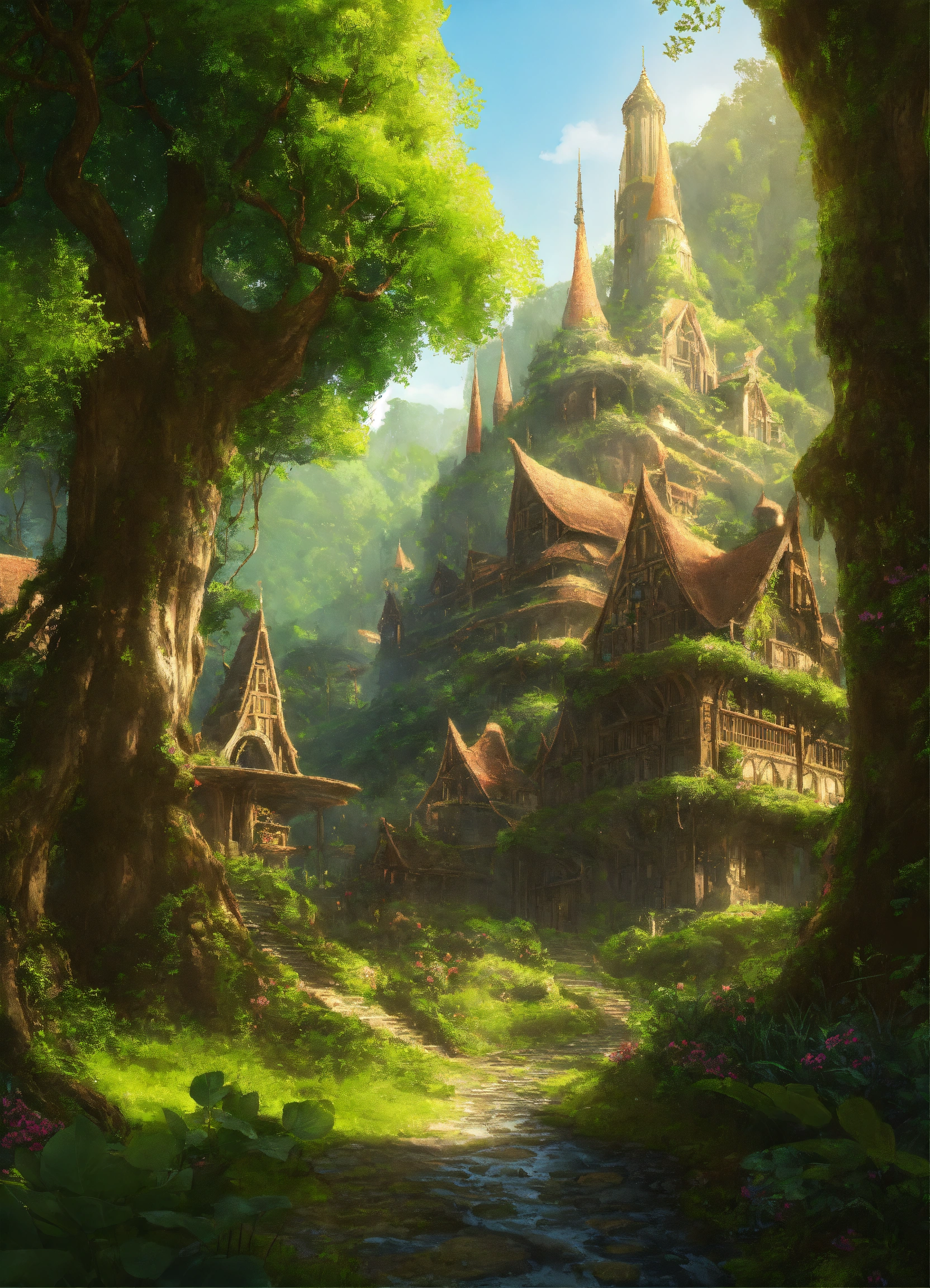 Lexica - An elven city in a forest