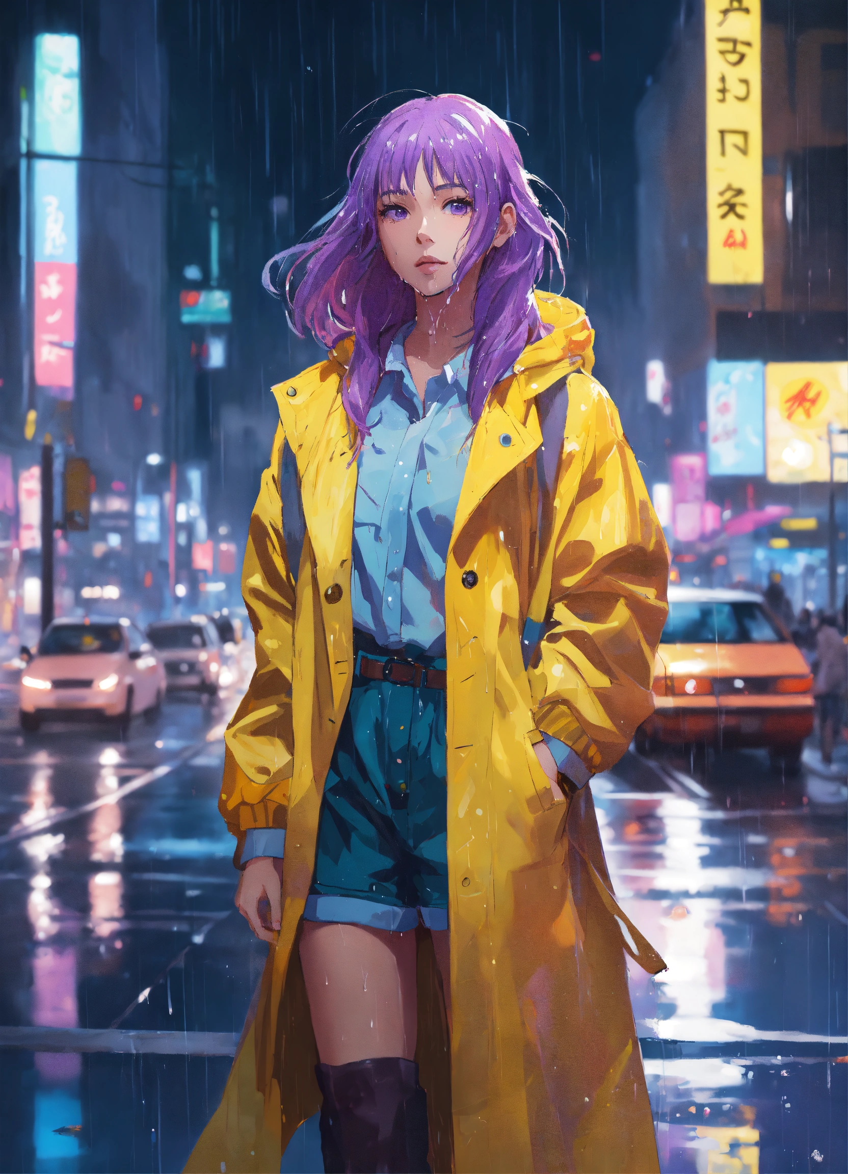 Lexica - 8k photo portrait of a stunning woman with violet hair in a ...