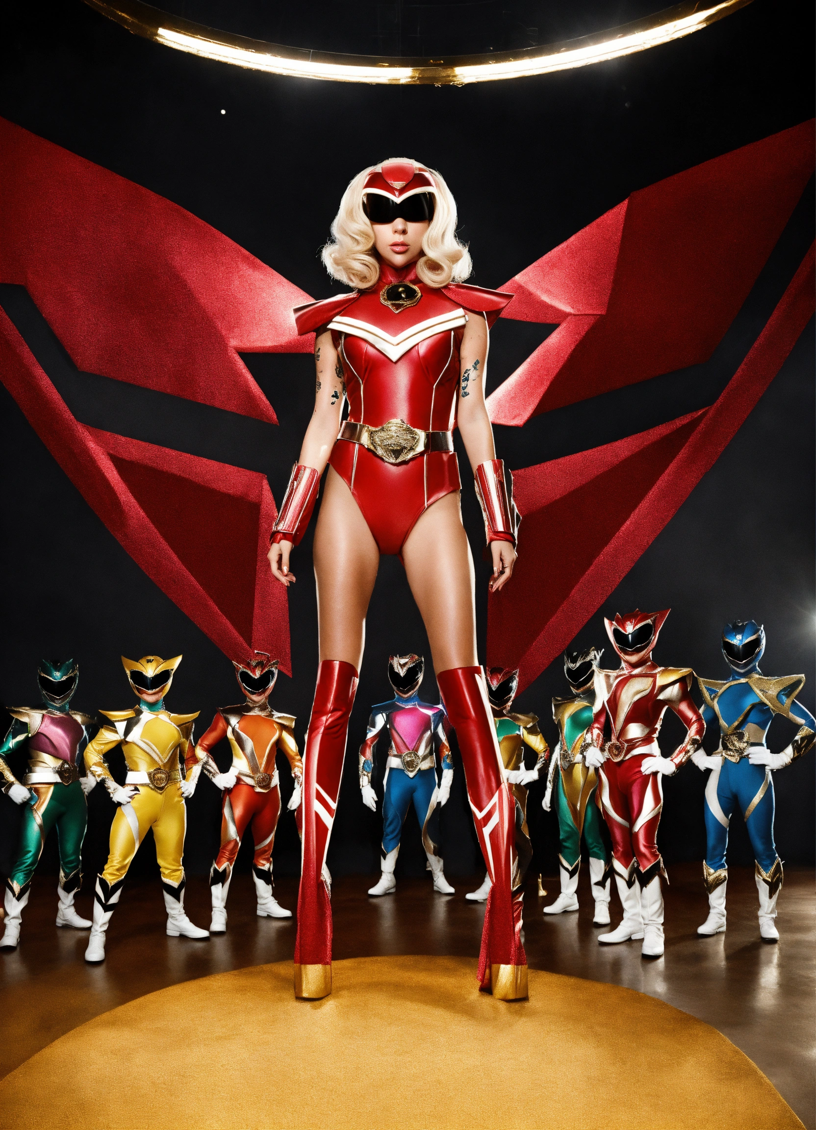 Lexica - Lady Gaga as Power Rangers