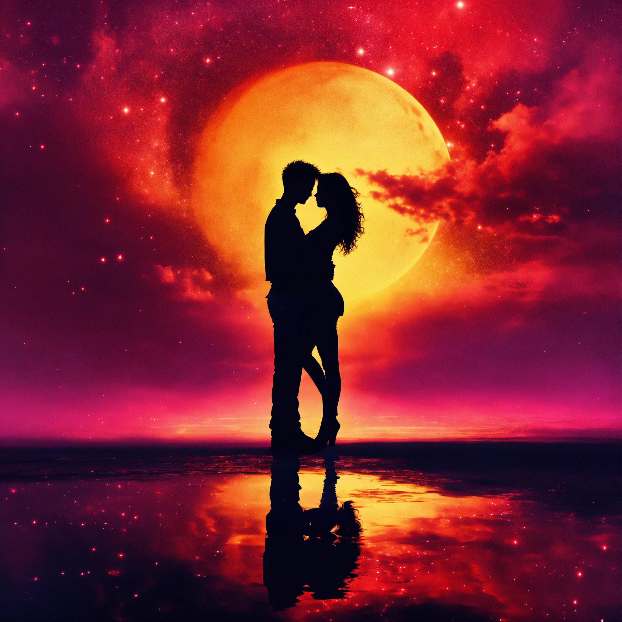 Lexica - Girl and boy lovers twilight music joy passion love ...