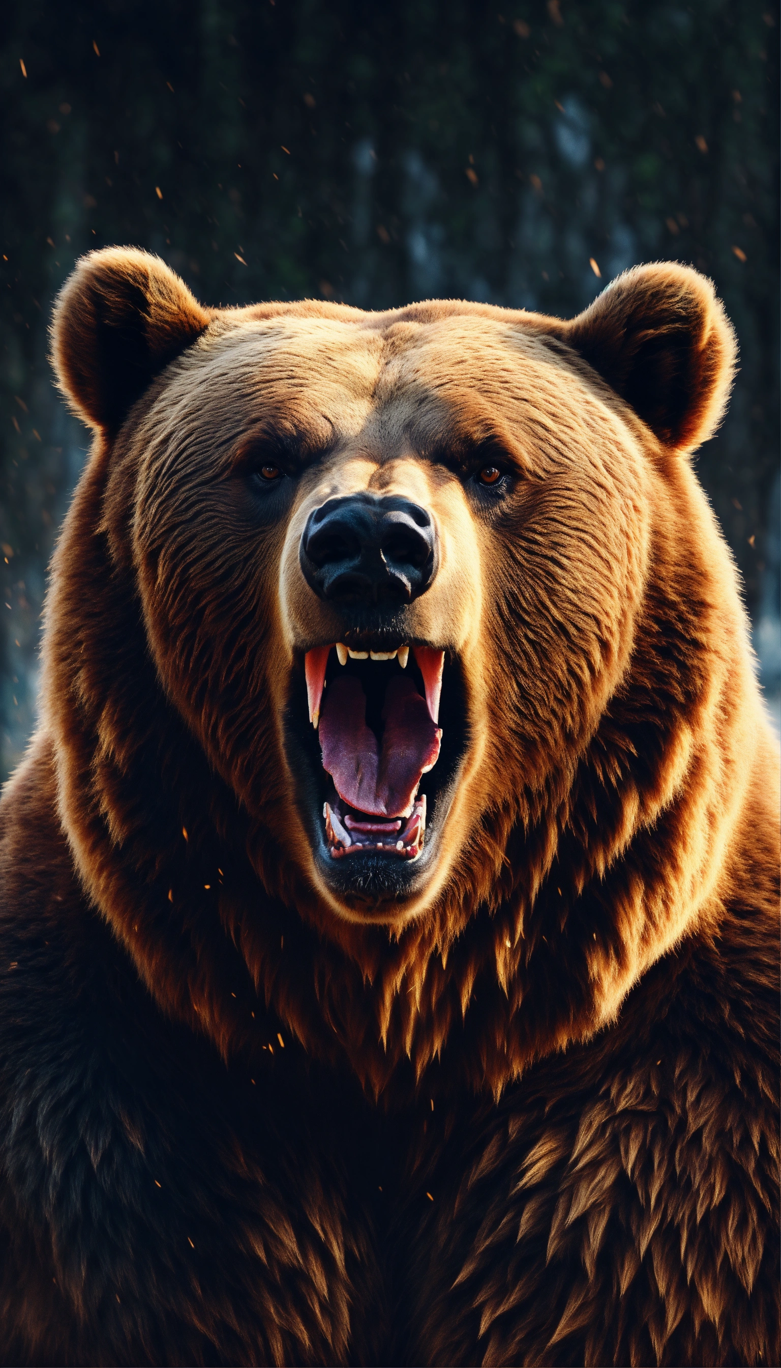 Lexica - Angry bear, cinematic, 8k