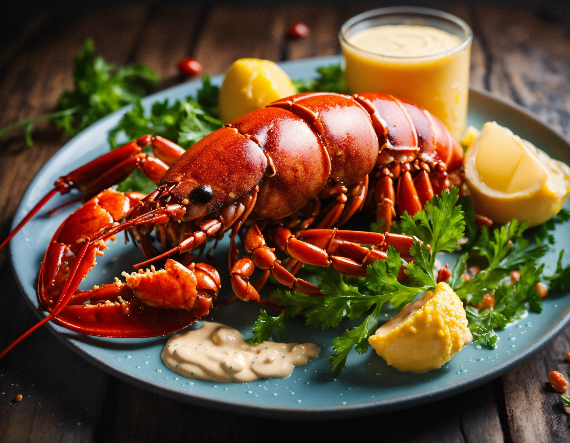 Lexica - Homard. With Spectacular Splashes Of Mayonnaise. Creative 