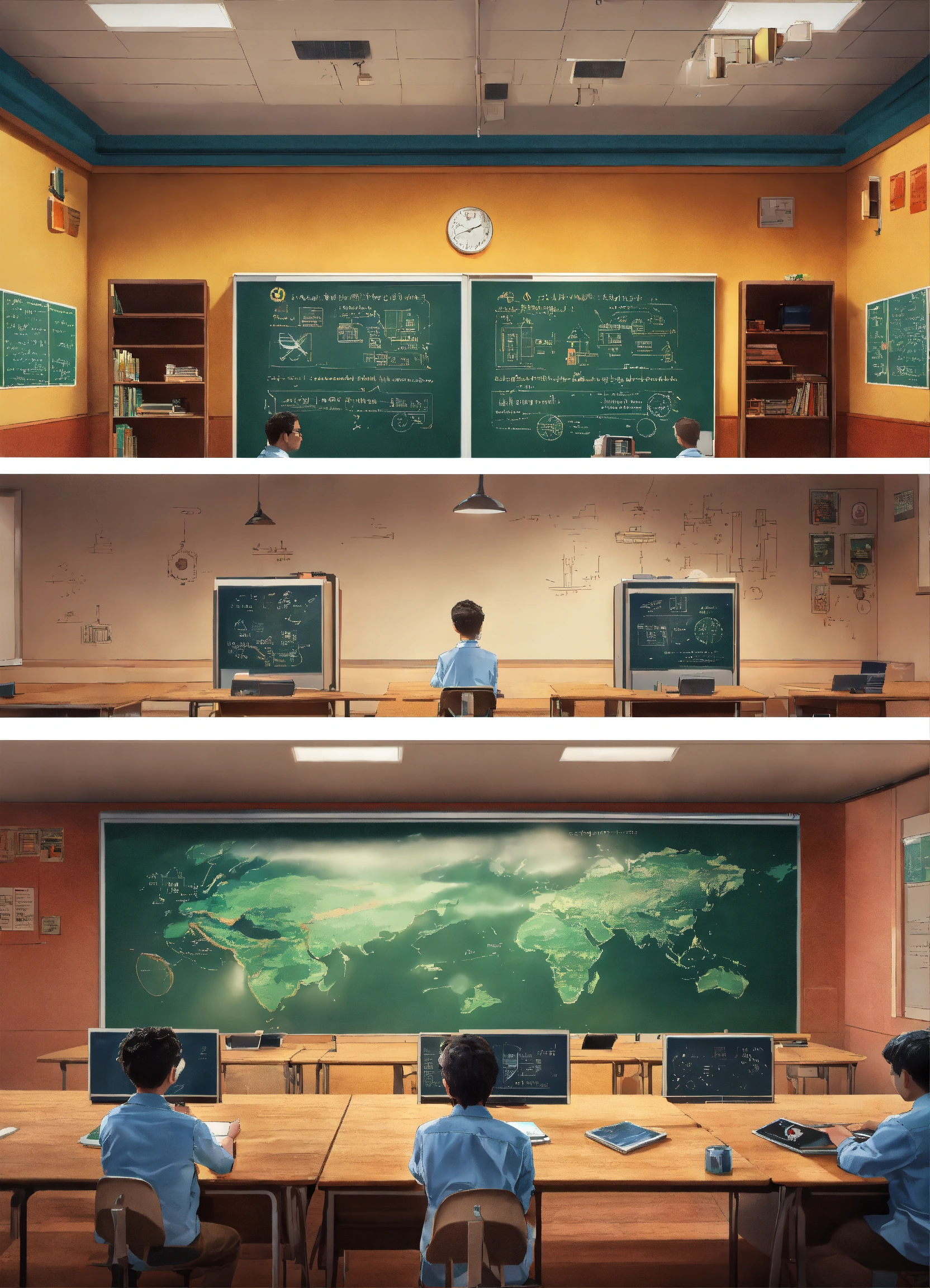Lexica - A split-screen image representing two contrasting worlds On ...
