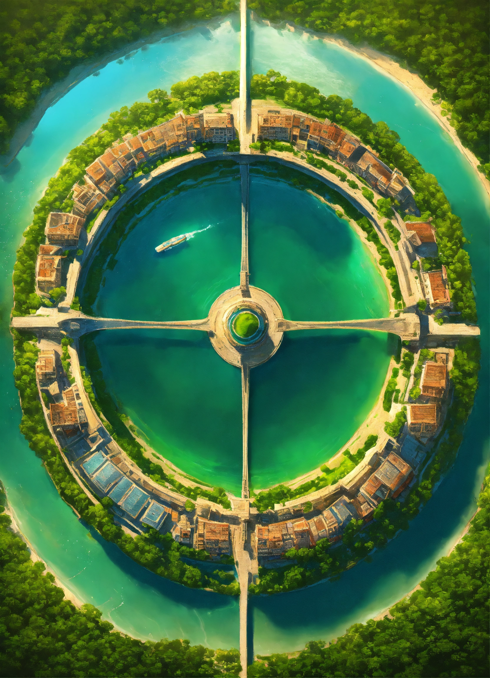 Lexica - Capital city surrounded by a large ring of water. . the ring ...