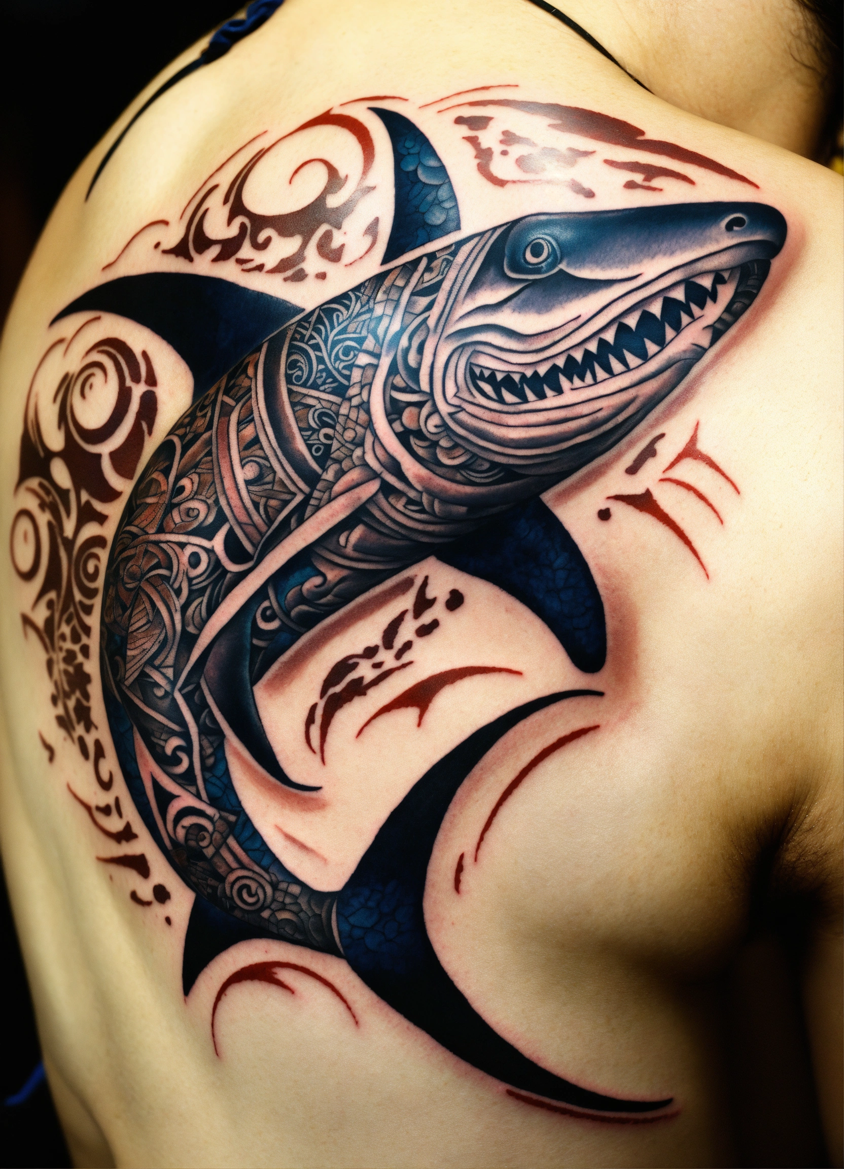 Lexica - Maori hammerhead shark tattoo