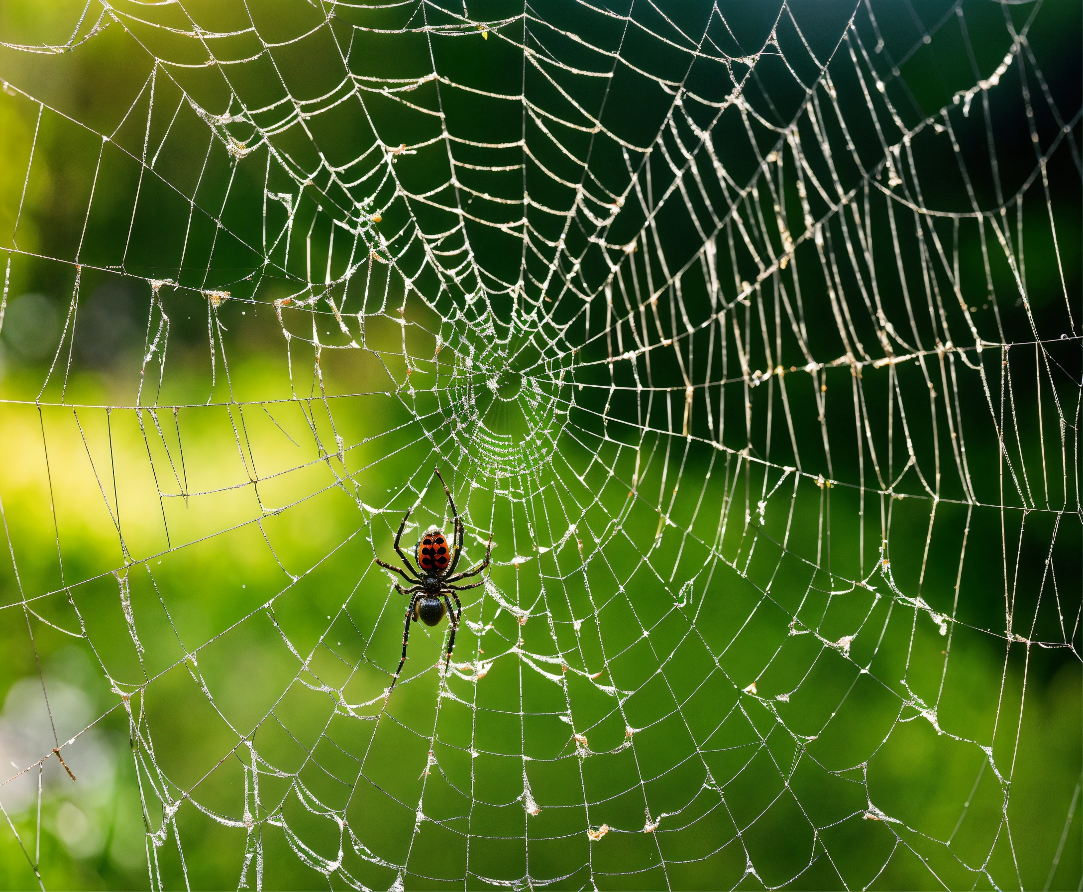 Lexica - Spider making a net
