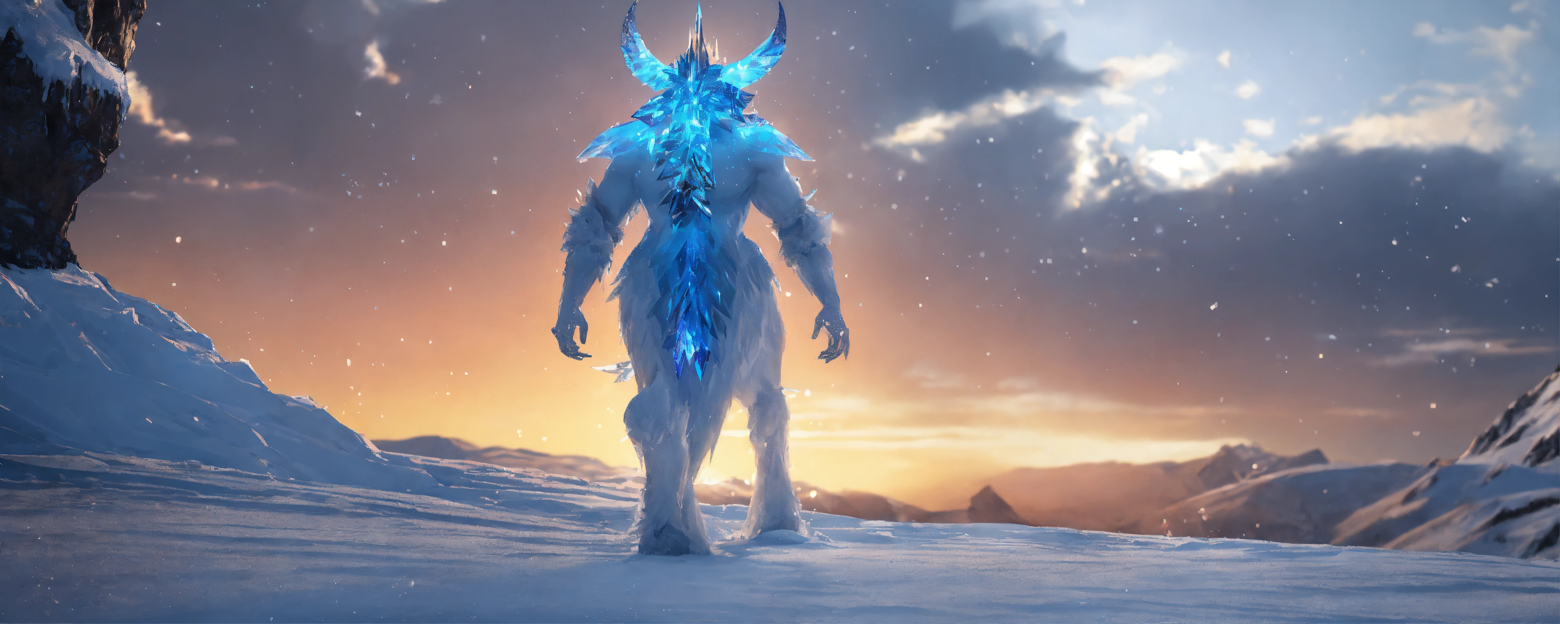 Lexica - A ice mythical creature, 32k, UNREAL ENGINE