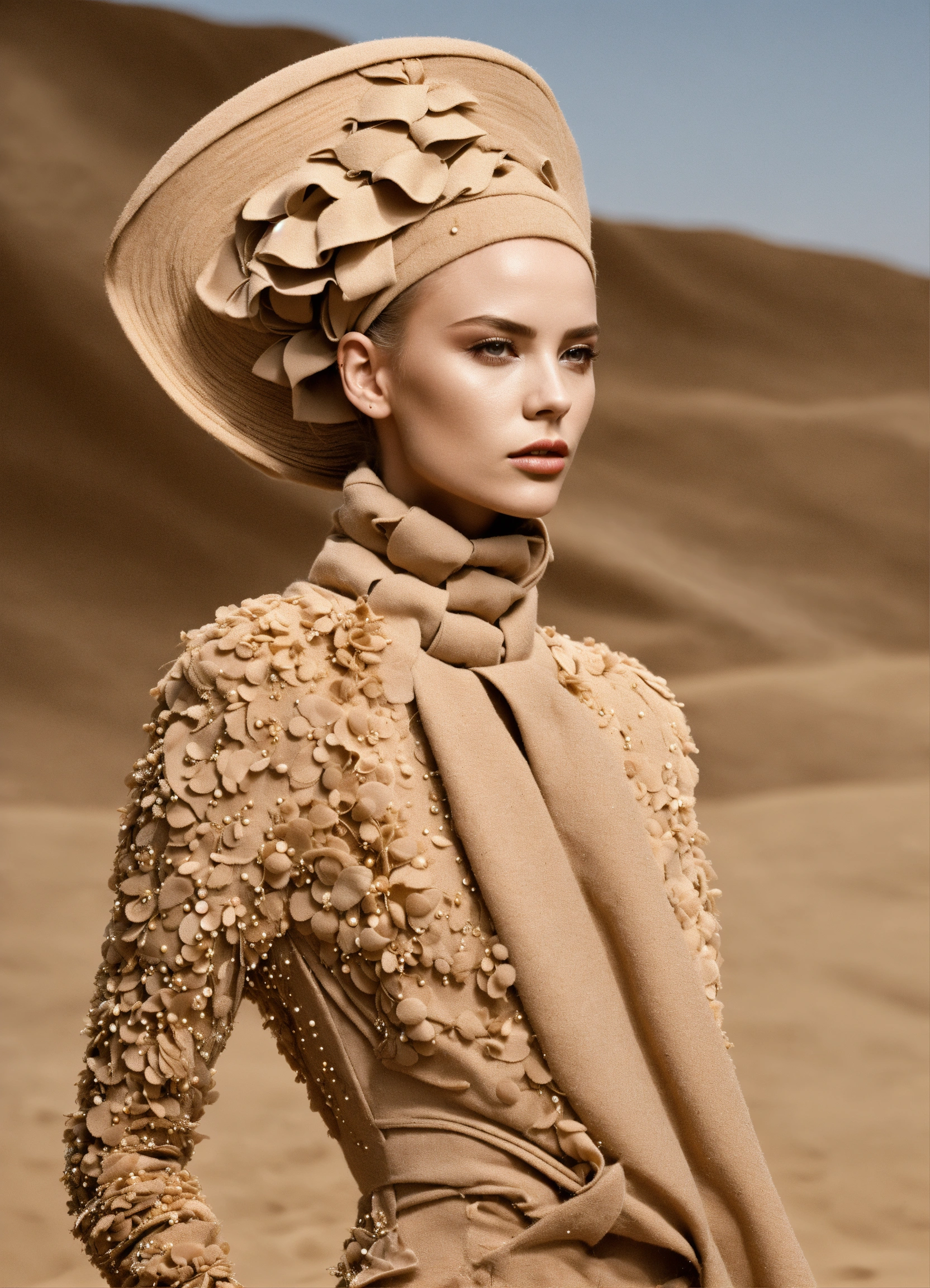 Lexica - Fashion design inspired by the wide mouvement of sand, haute ...