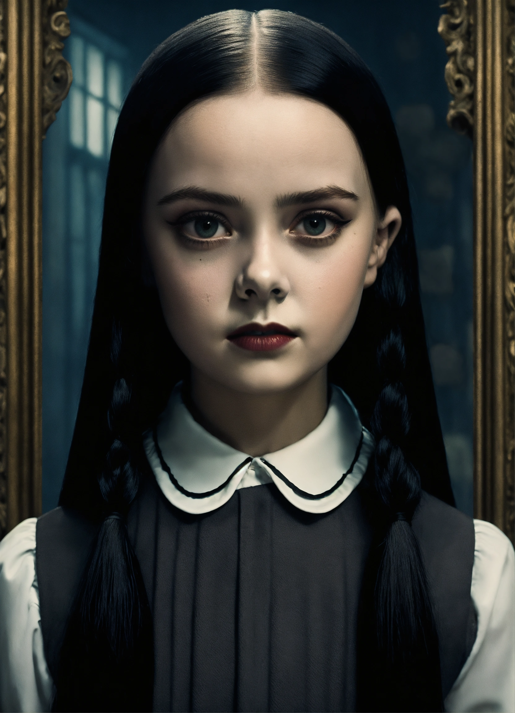 Lexica - Wednesday Addams, color palette and overall composition of the ...