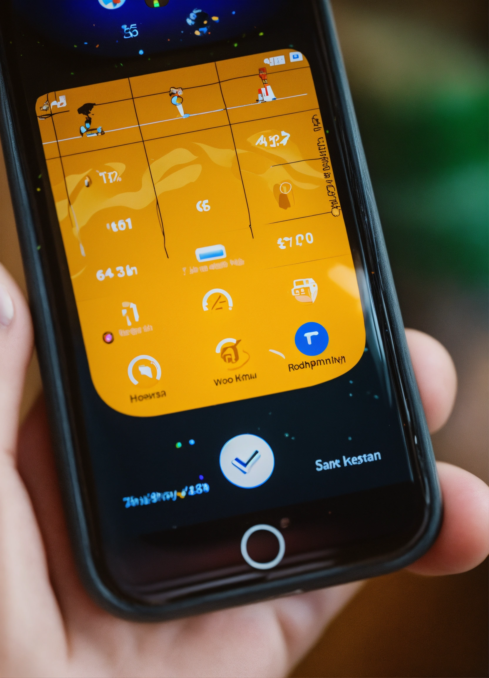 Lexica - A close up of a phone screen while texting.