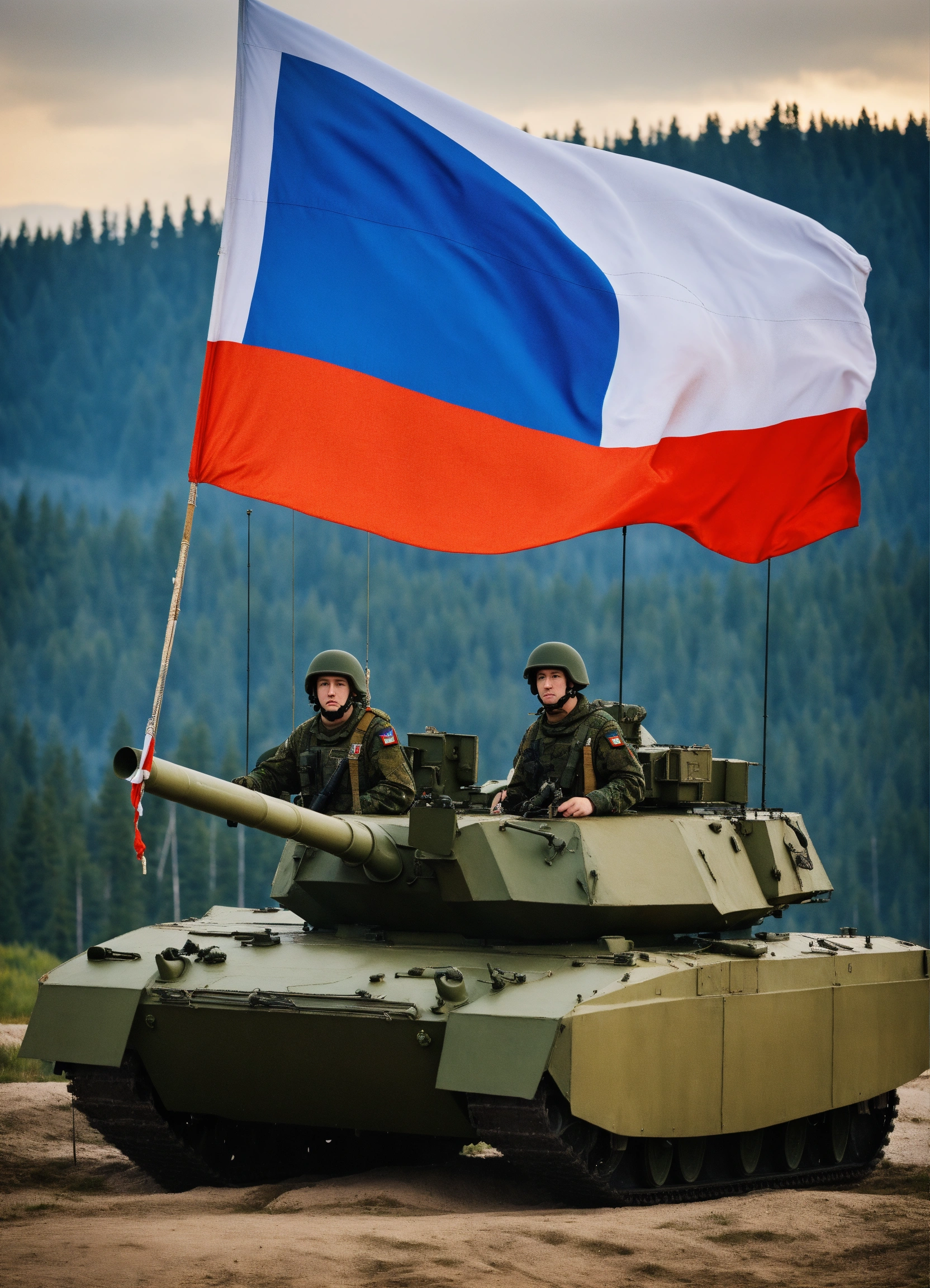 Lexica - Russian military with the flag