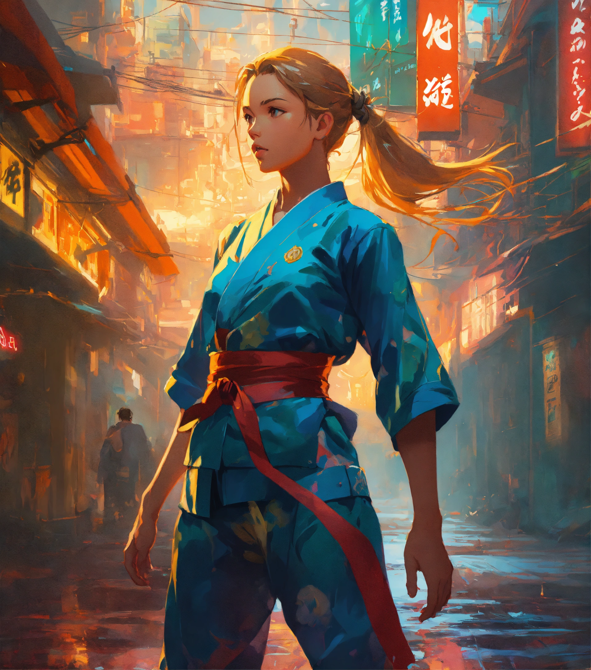 Lexica Cammy, Street Fighter 6,action, kung fu pose, Energy move