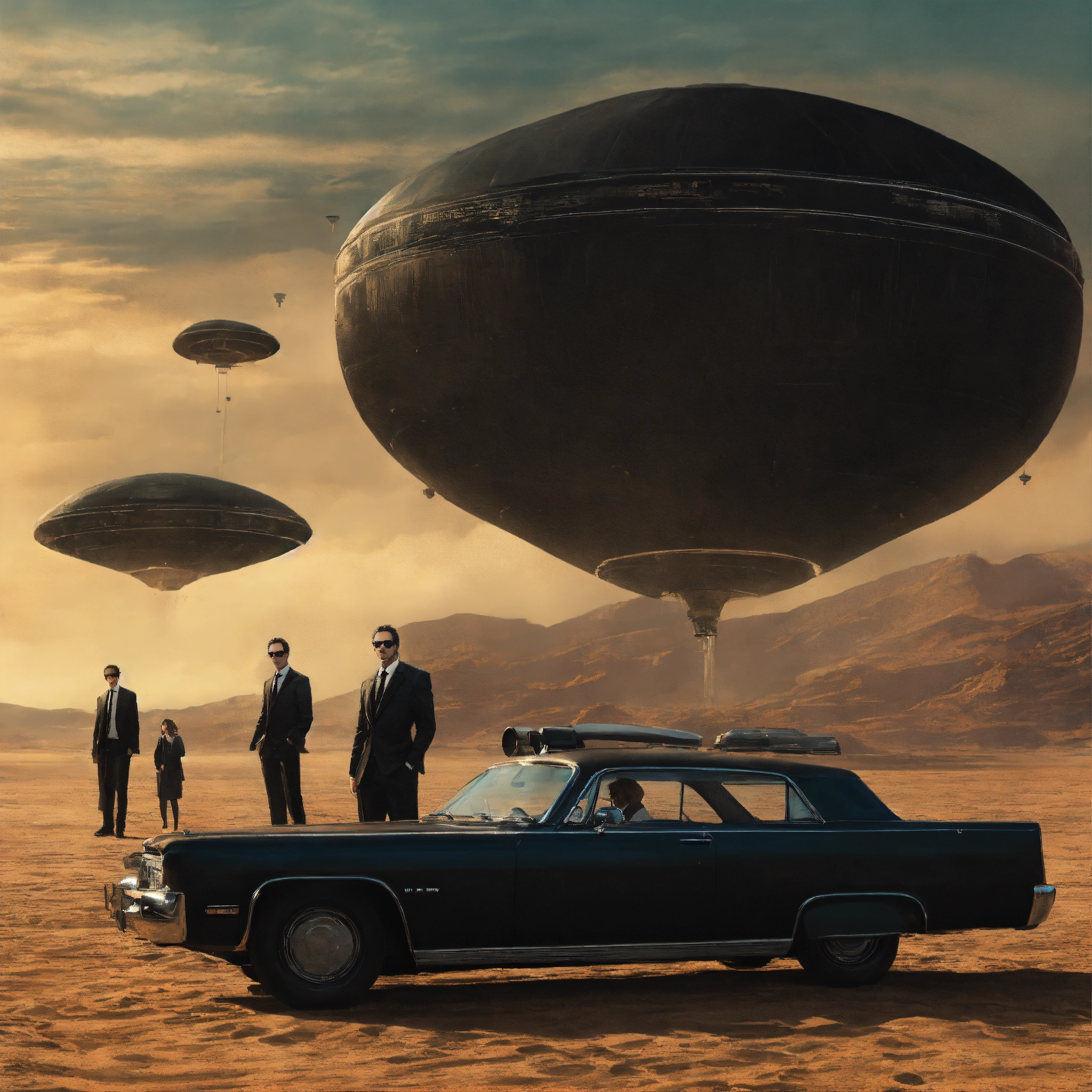 Lexica - A men in black atmosphere without the characters from the film