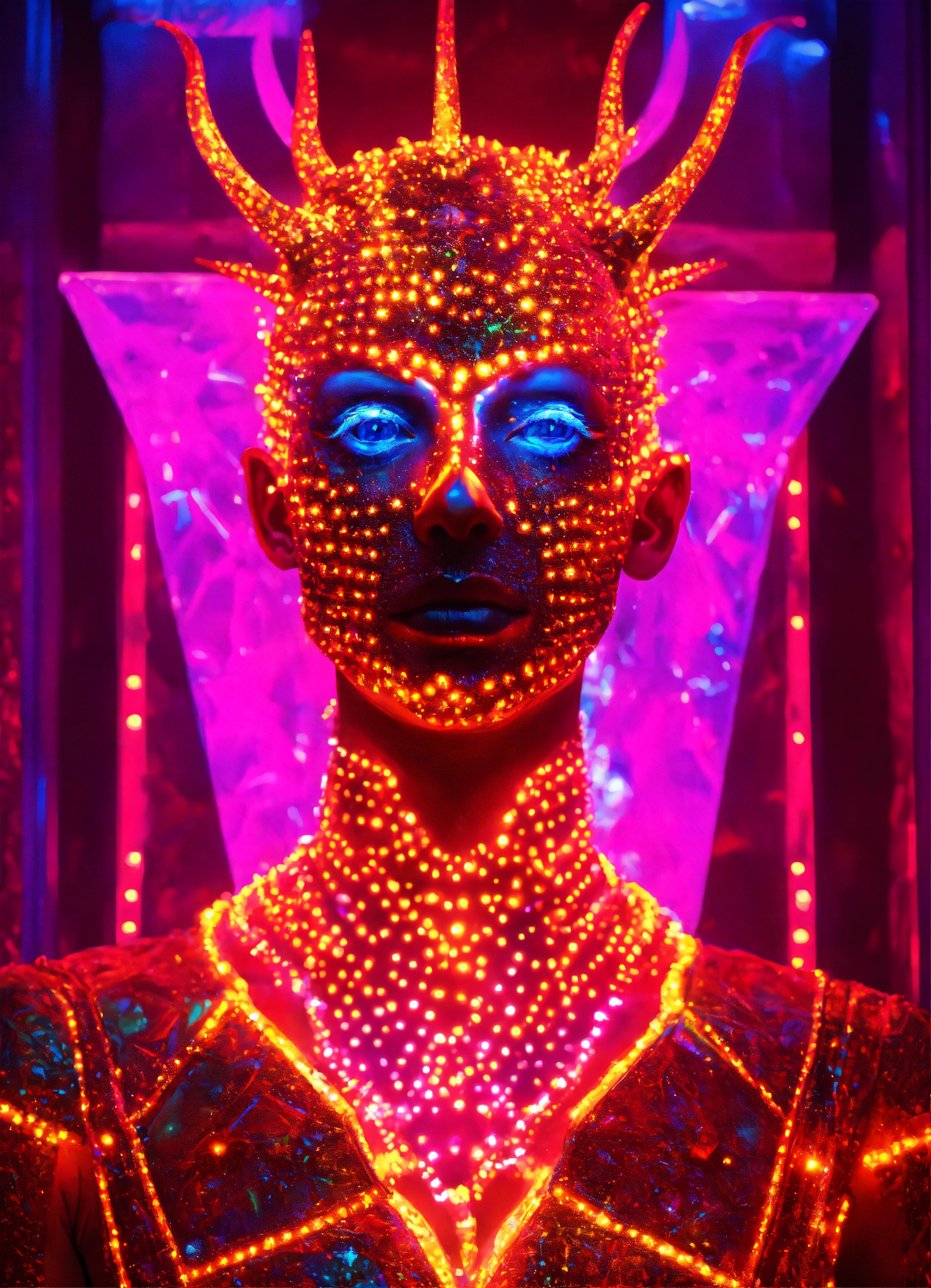 Lexica - Ultra realistic Pinhead in a diamond neon black light DMT ...