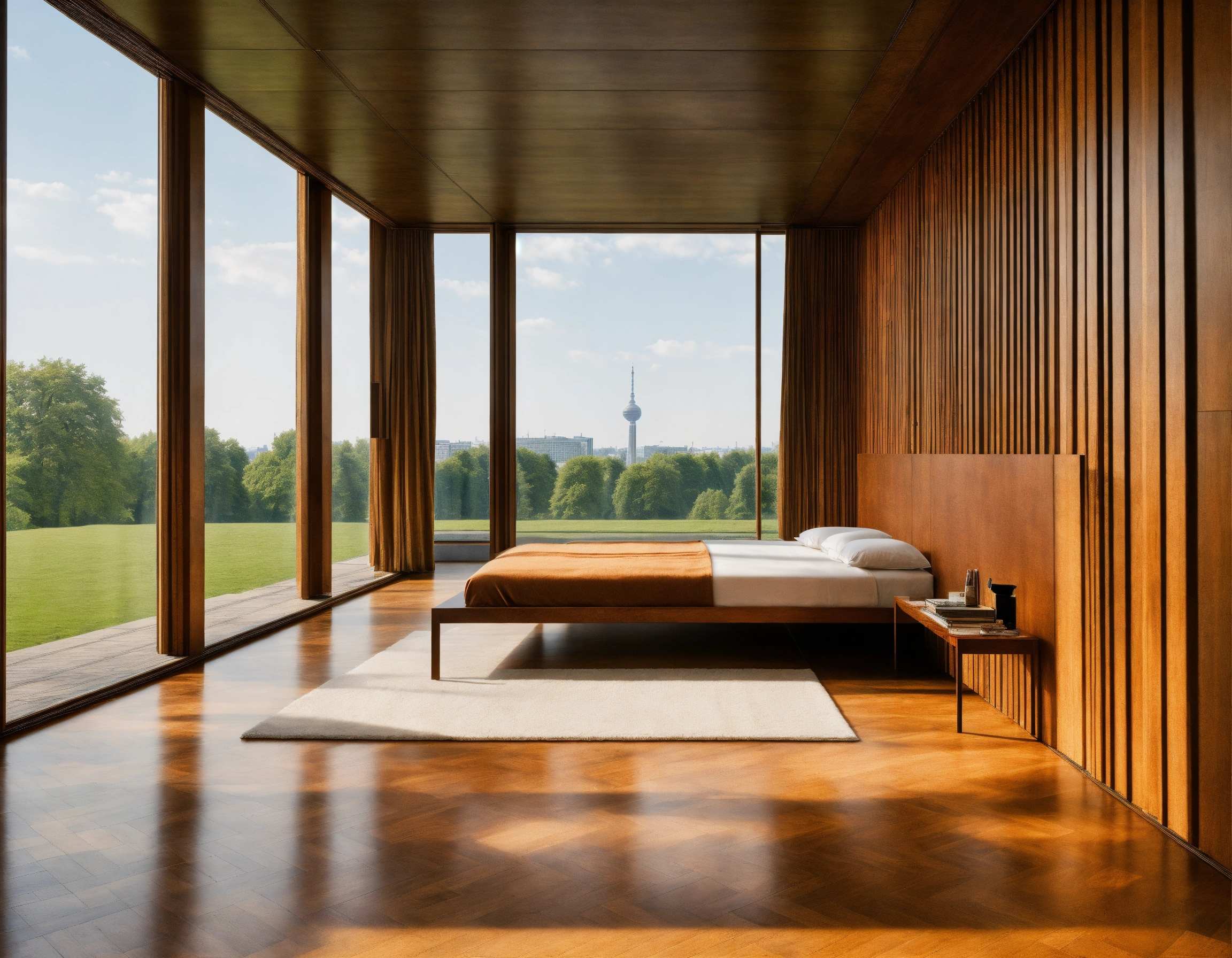 Lexica - Ludwig Mies van der Rohe bedroom like New National Gallery ...