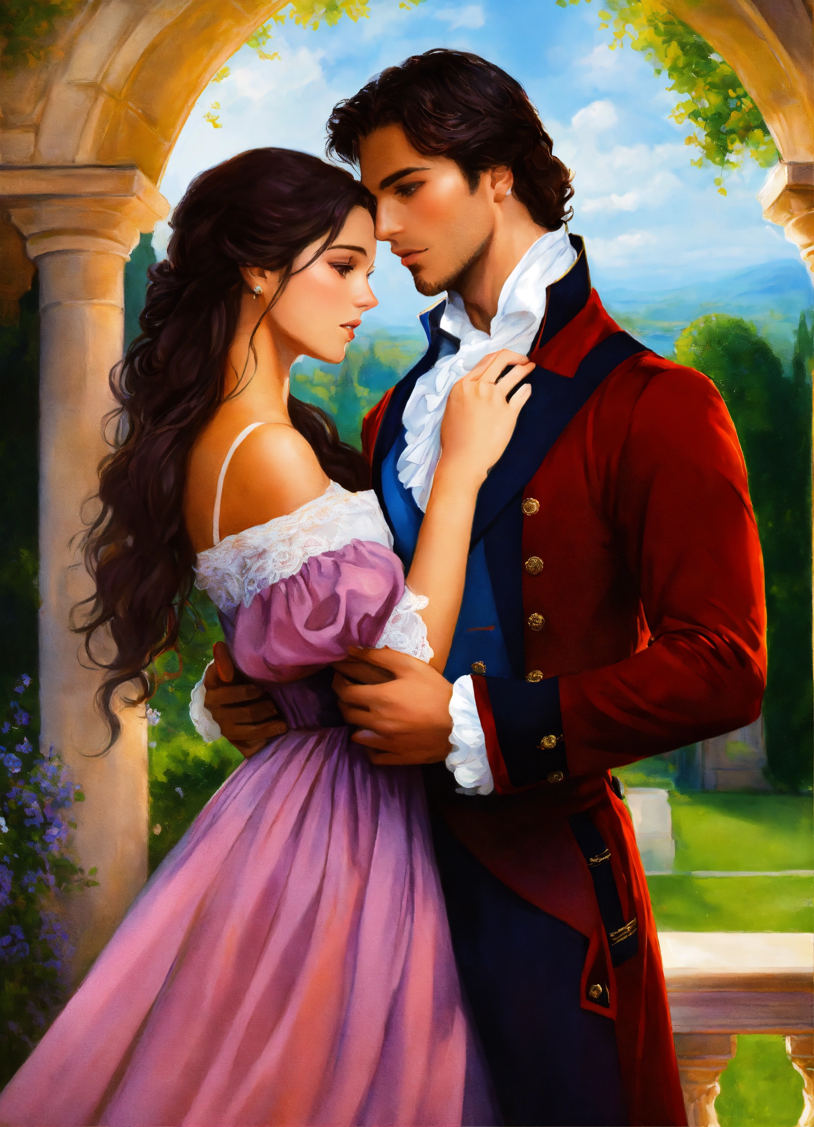 Lexica - Regency romance cover, young attractive regency woman with ...