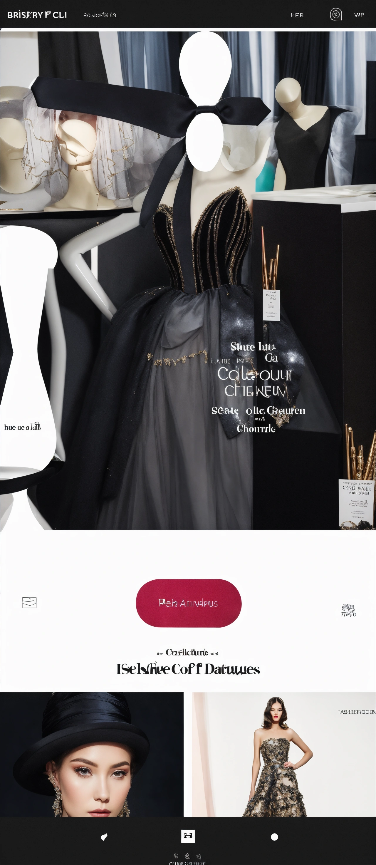 Lexica A Dramatic And Elegant Haute Couture Dress