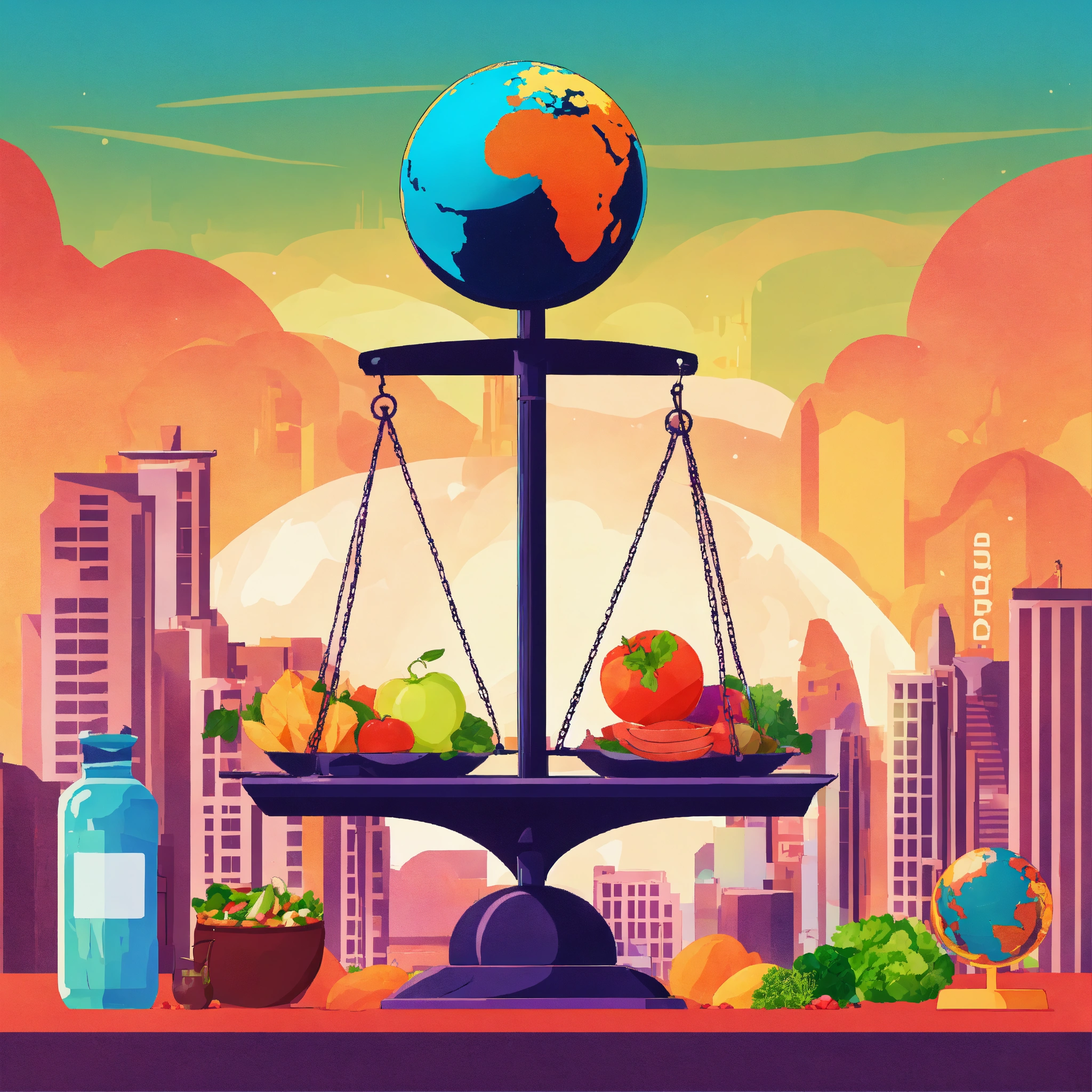 Lexica - Scarcity society balancing a scale with all kind of different ...