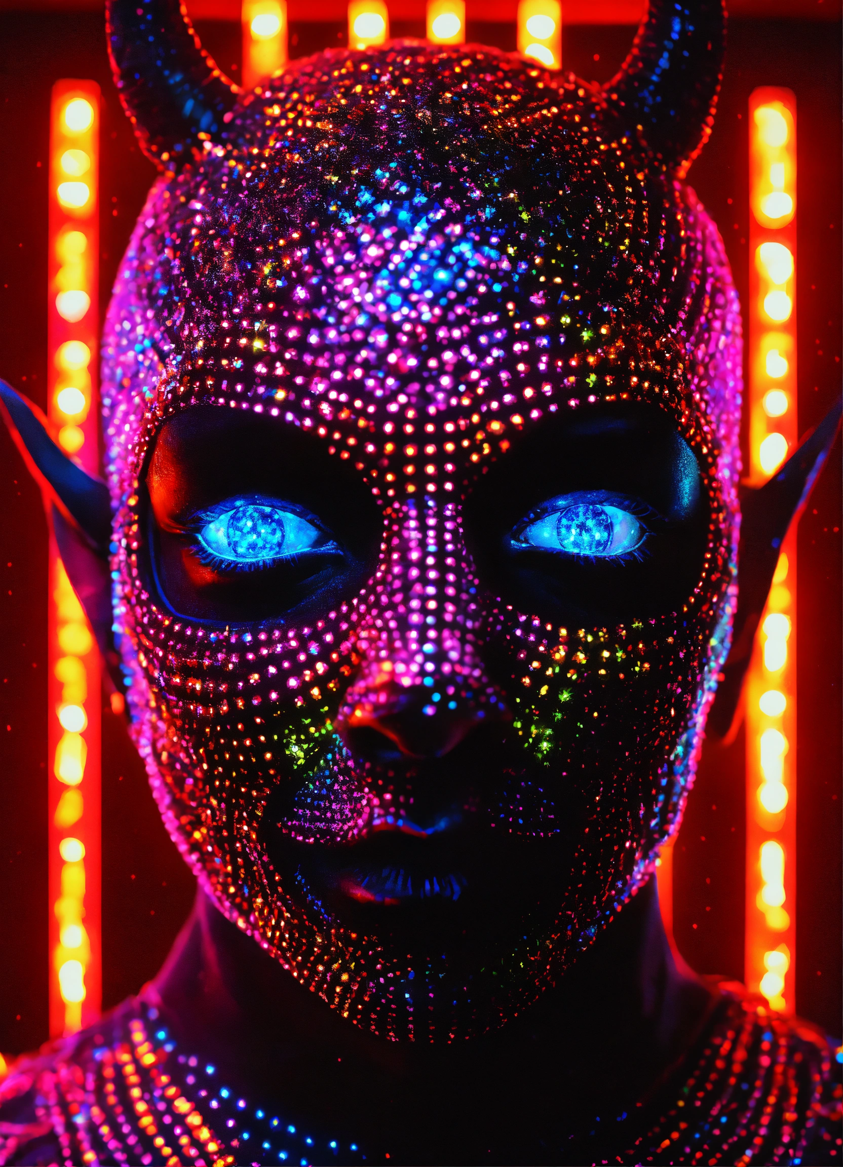 Lexica - Ultra realistic Pinhead in a diamond neon black light DMT ...