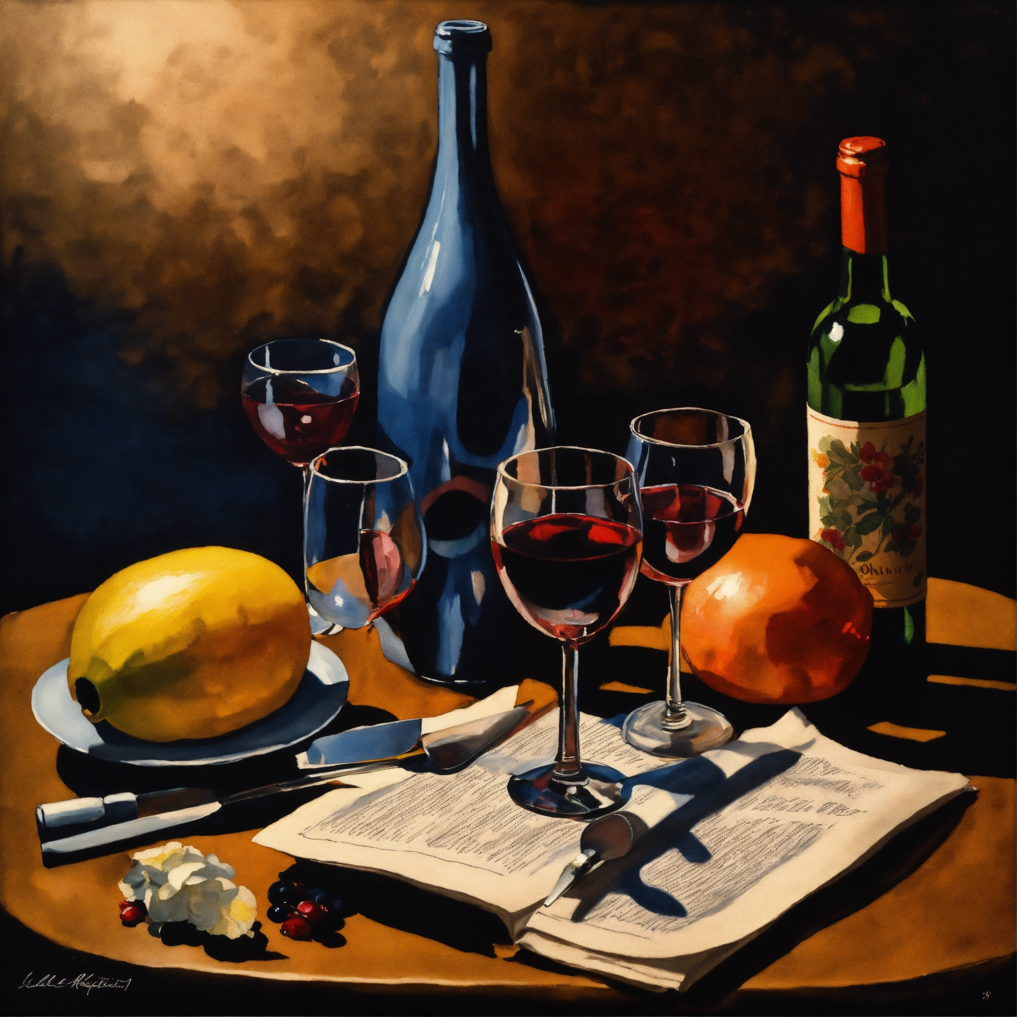 Lexica - Birds eye view a photorealistic 3D still life painting in the ...