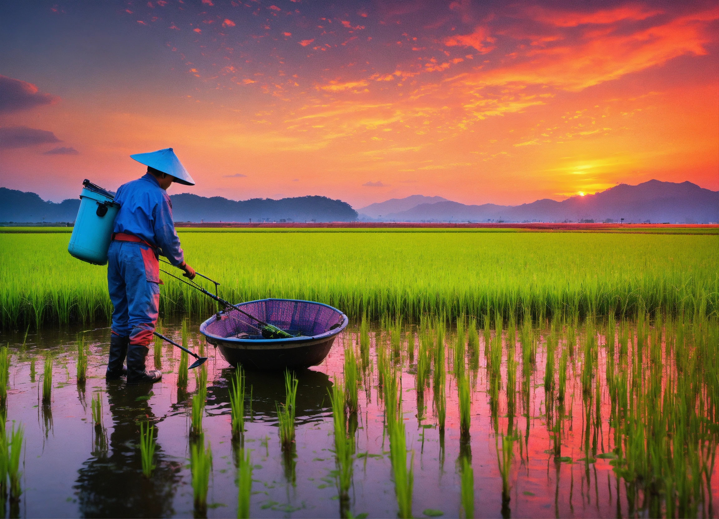 Lexica - A fisherman, fishing at sea, from a boat, and a farmer ...