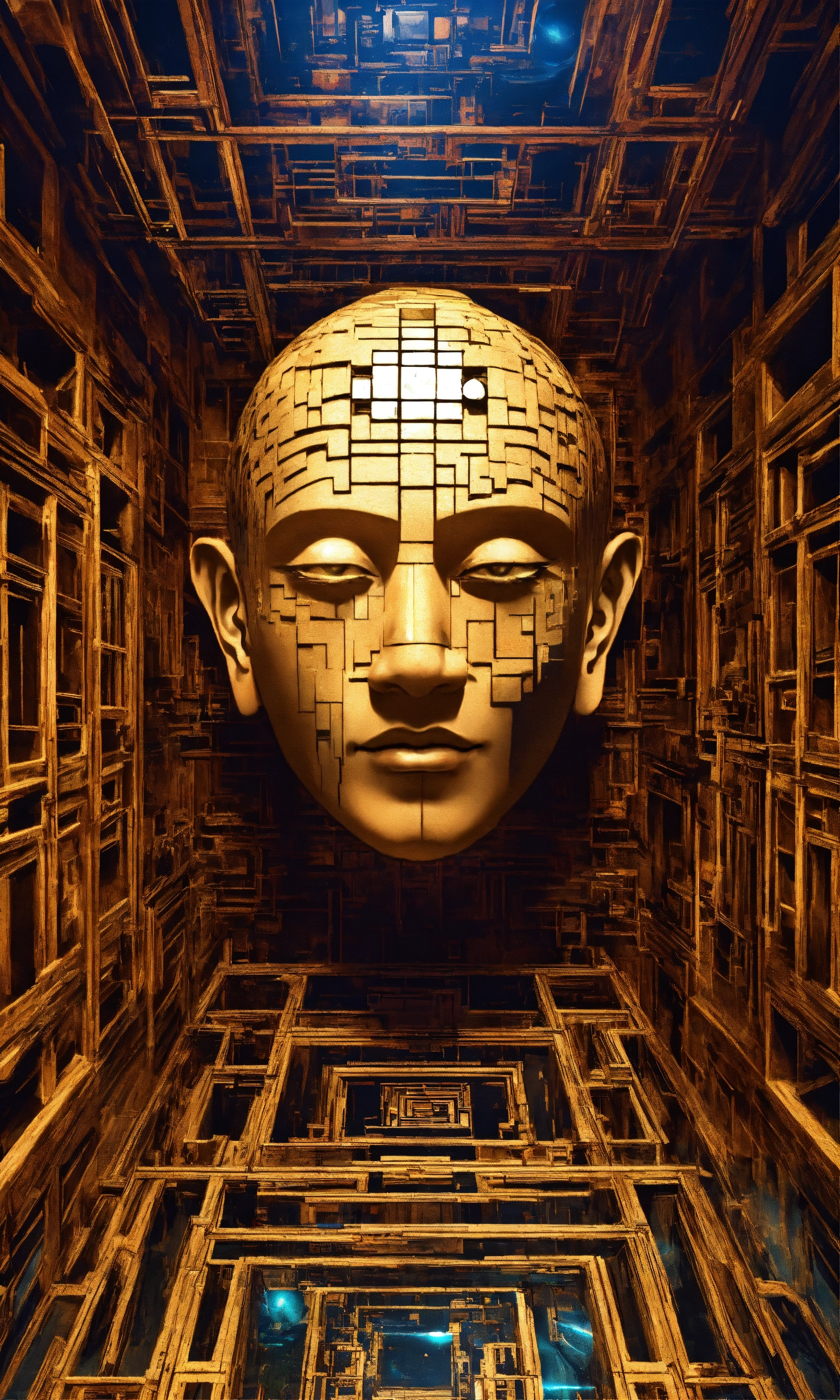 Lexica - Face Taoist christian monk tesseract hypercube fractal monk ...