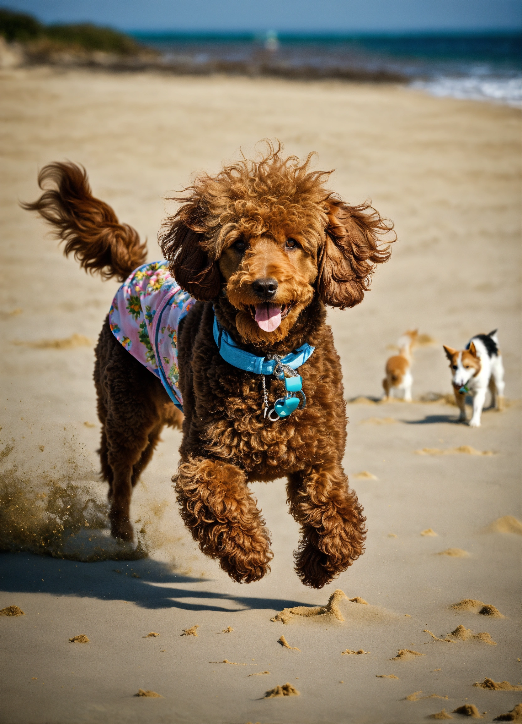 Lexica - 1. Bella's Great Beach Escape The salty breeze ruffled my fur ...
