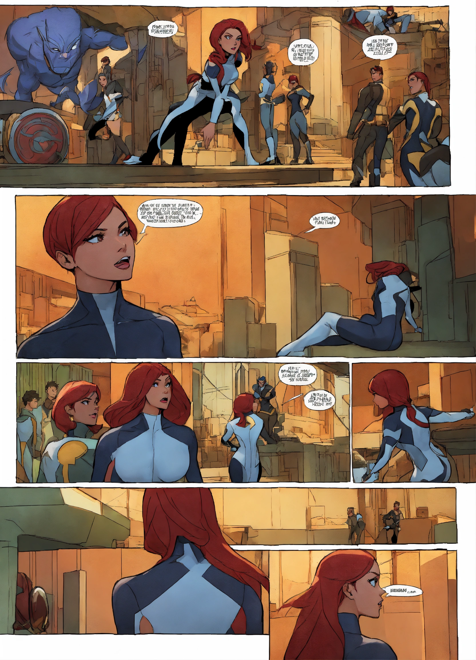 Lexica - Marvel Auran girl from inhumans tv show animated in action ...