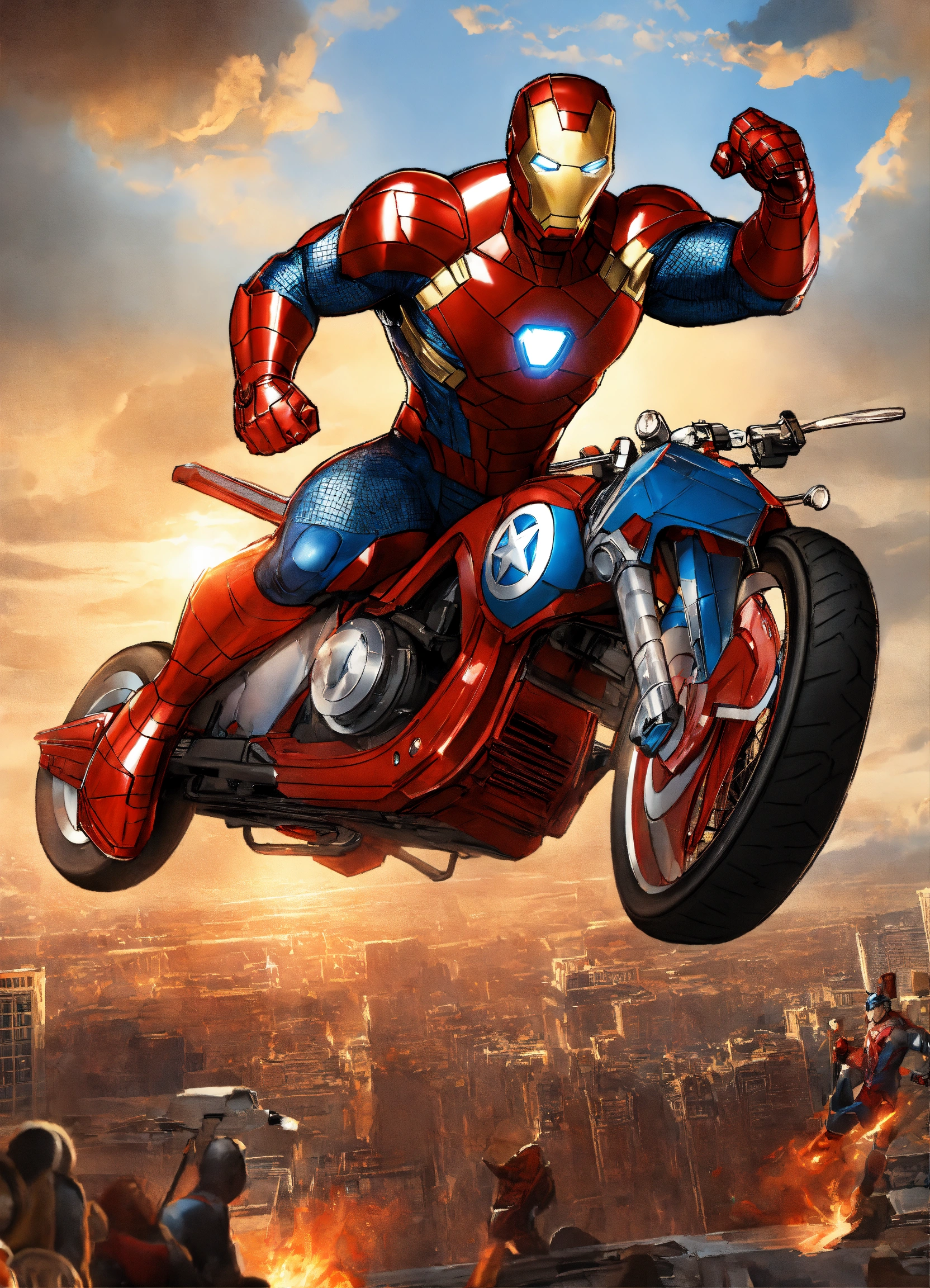 Lexica - Marvel Avengers convert into bike