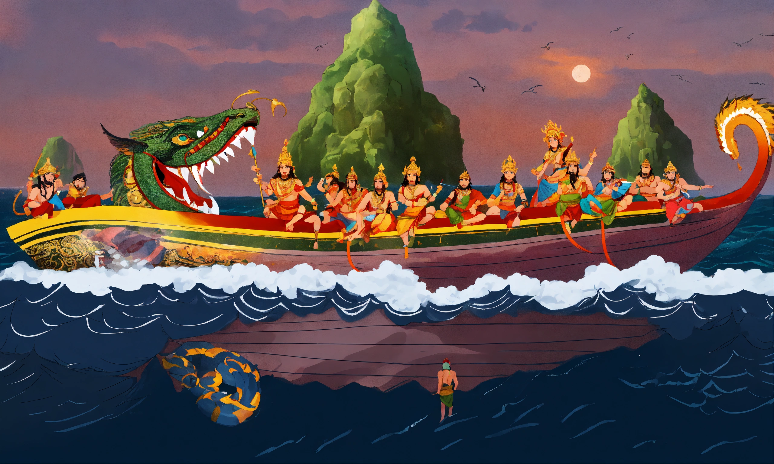 Lexica - Create an illustration of a mesmerizing Indian mythological ...