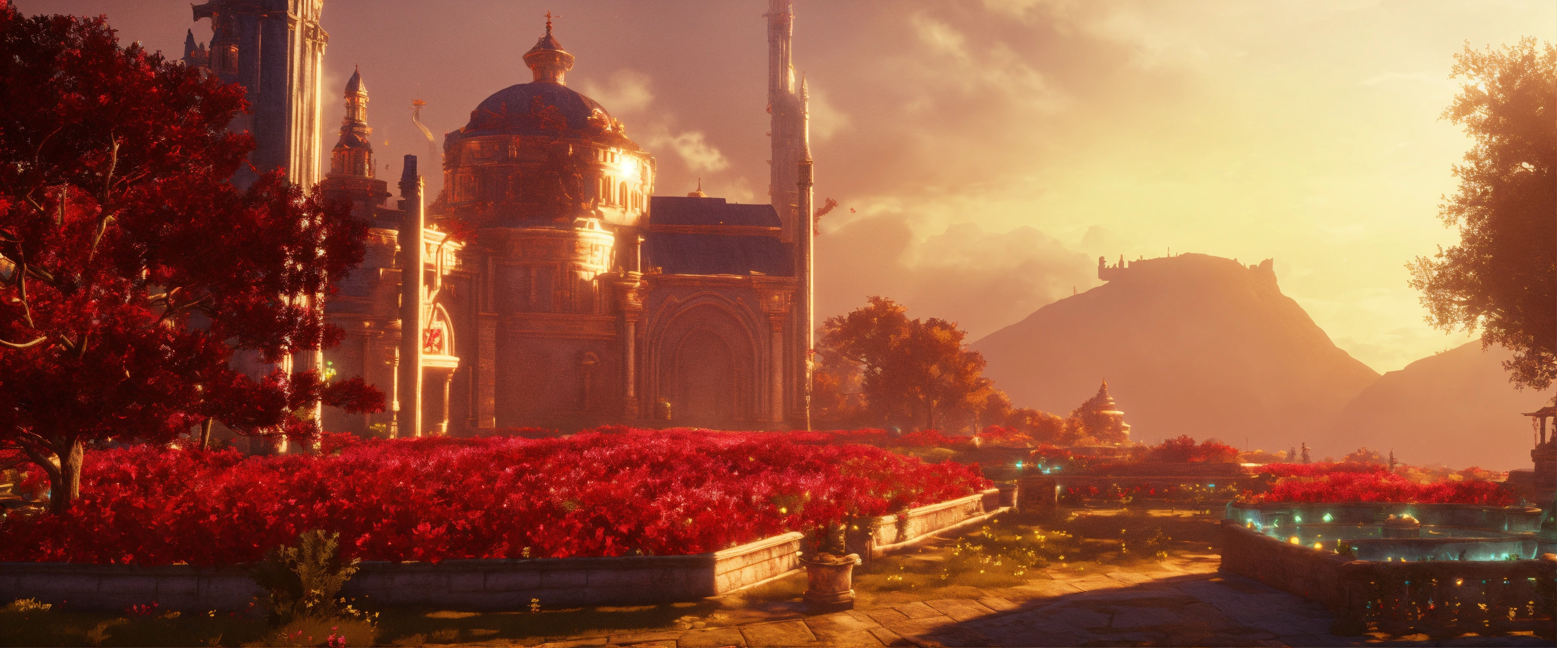 Lexica - Automated divinity, ruby, spectacular, 4K resolution, Unity engine