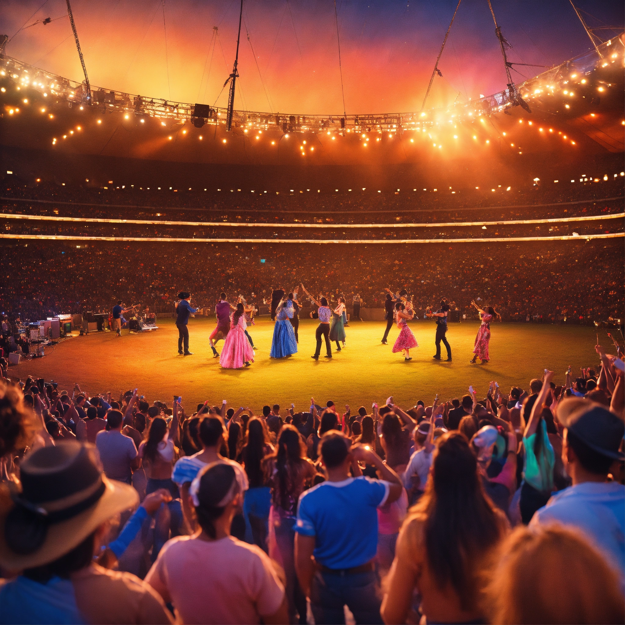 Lexica - A ranchera music concert whit a big soundband is taking place ...