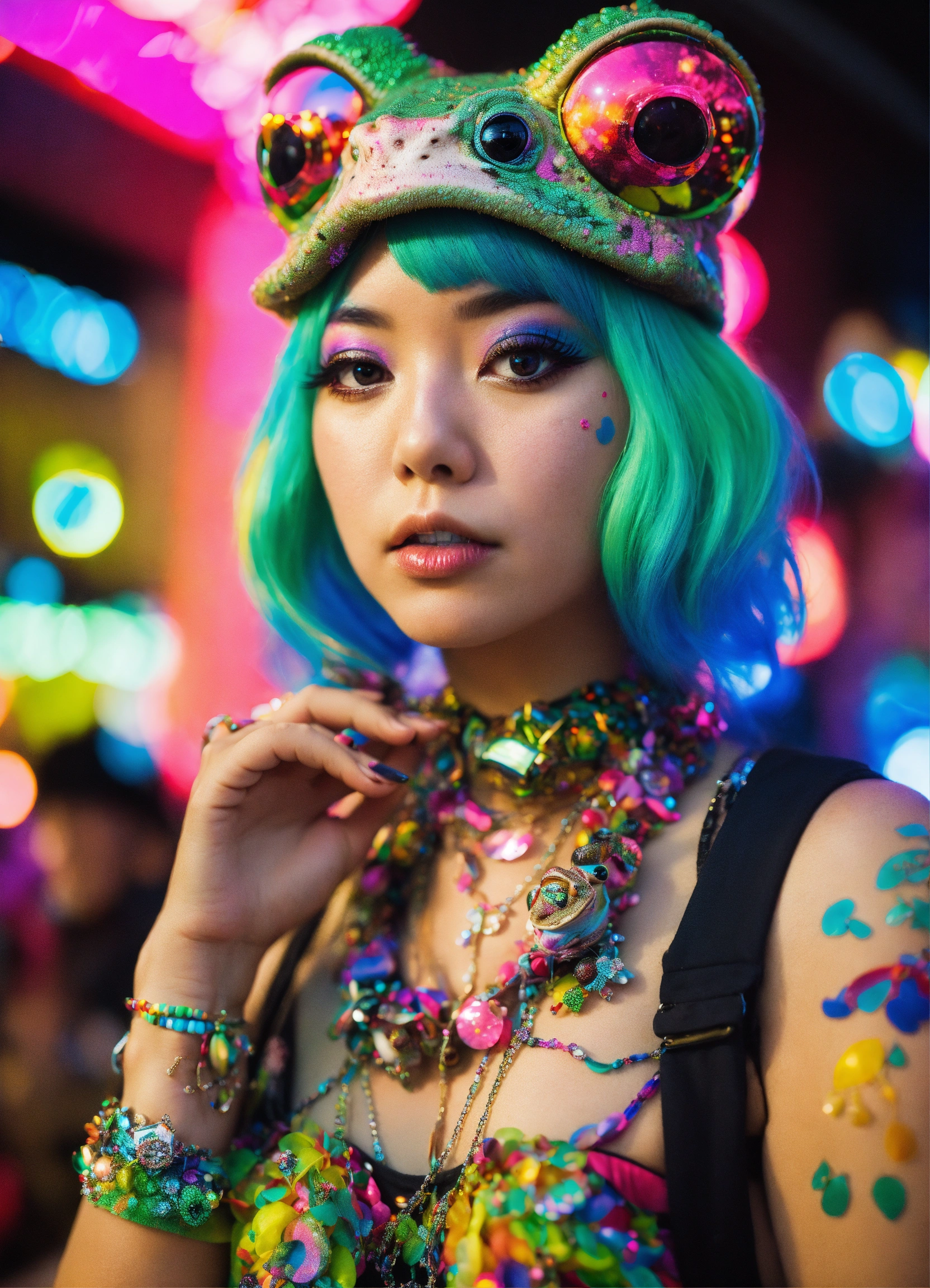 Lexica - Photorealistic Tokyo kawaii Street Fashion Shoot of a diamond ...