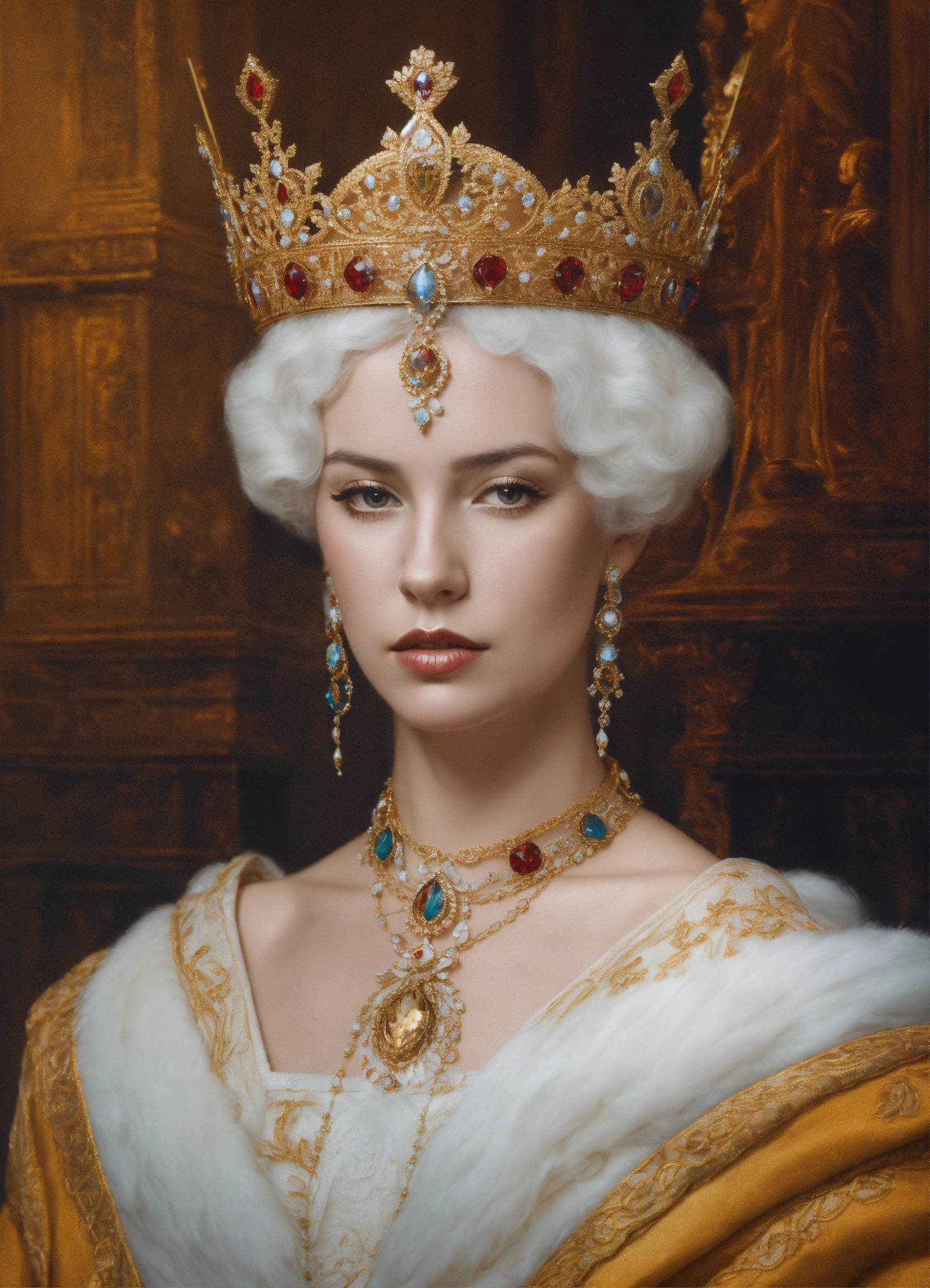 Lexica - Queen in reference style,White skin