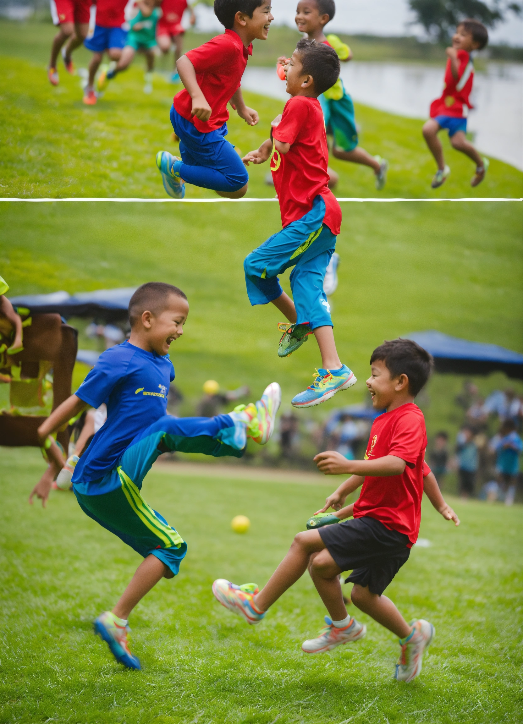 Lexica - The atletic coach taught them to do frog jumps and three ...