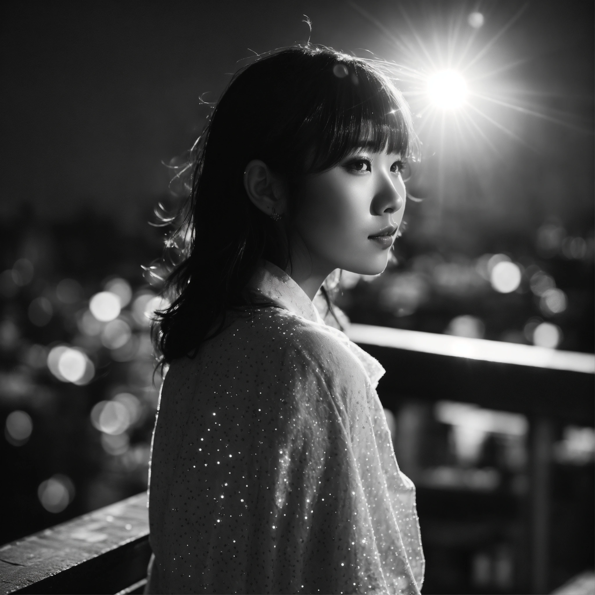 Lexica - A filmlike Photograph of a Japanese idol girl posing on a ...