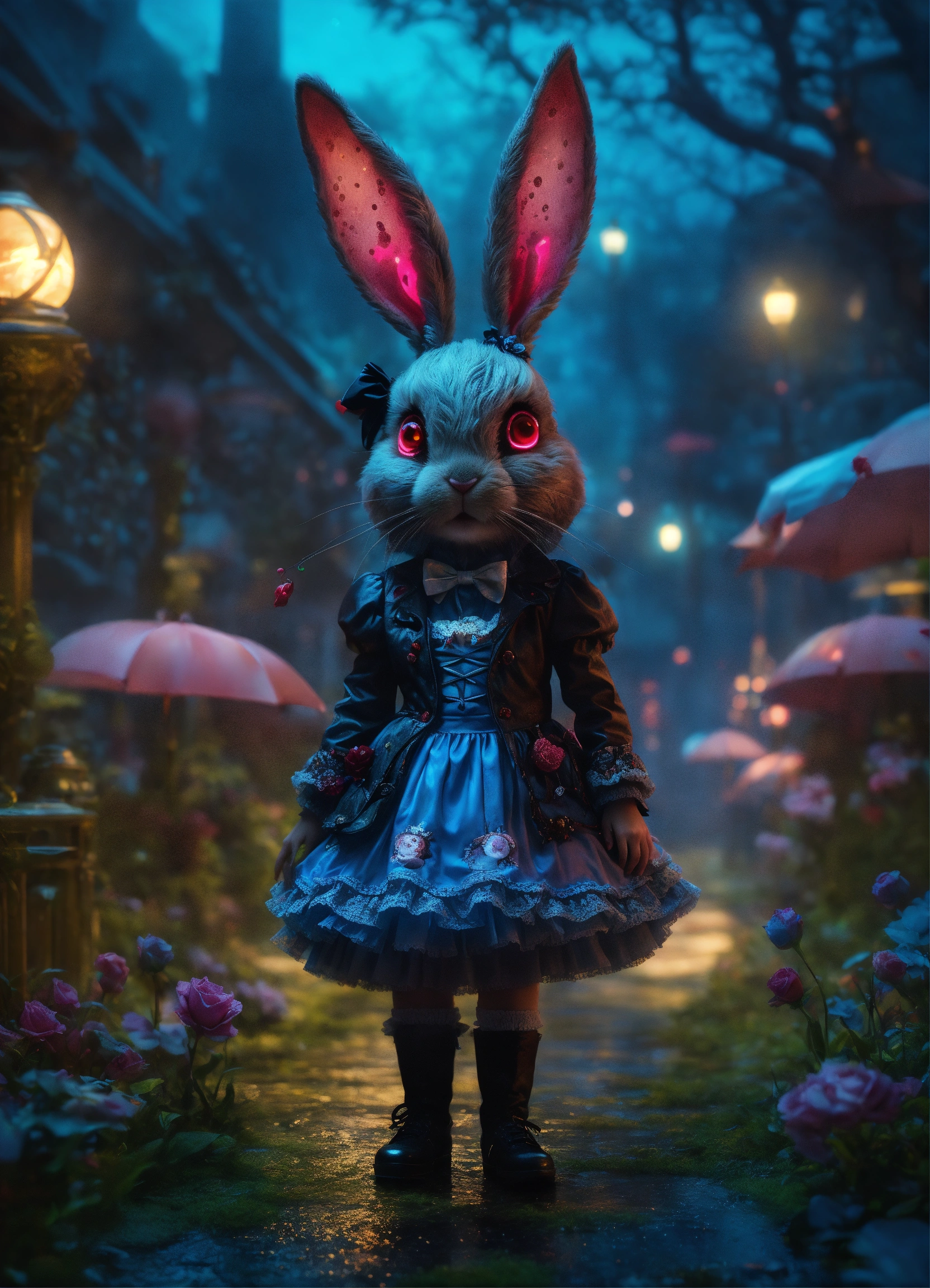Lexica - Creepy little zombie bunny alice in wonderland , , l, detailed ...